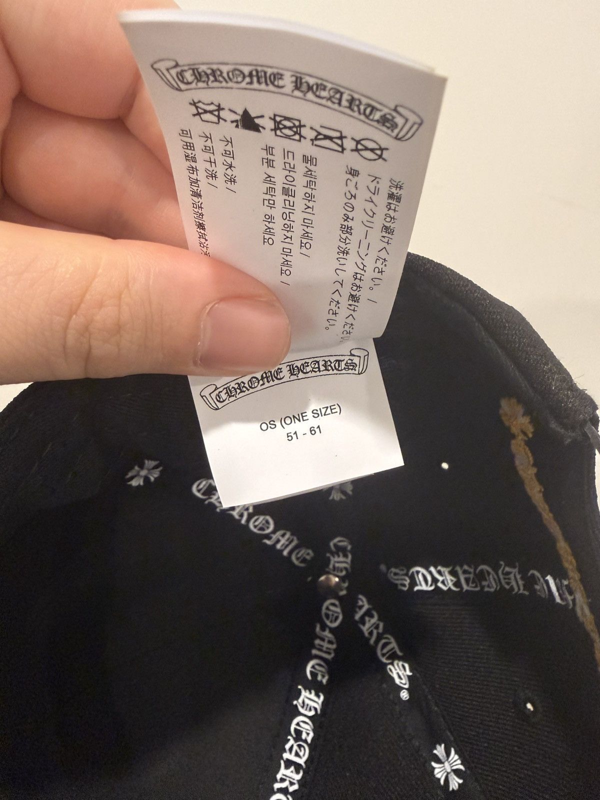 Chrome Hearts CHROME HEARTS EMBROIDERED Baseball Cap Black & Gold Size ONE SIZE - 6 Thumbnail
