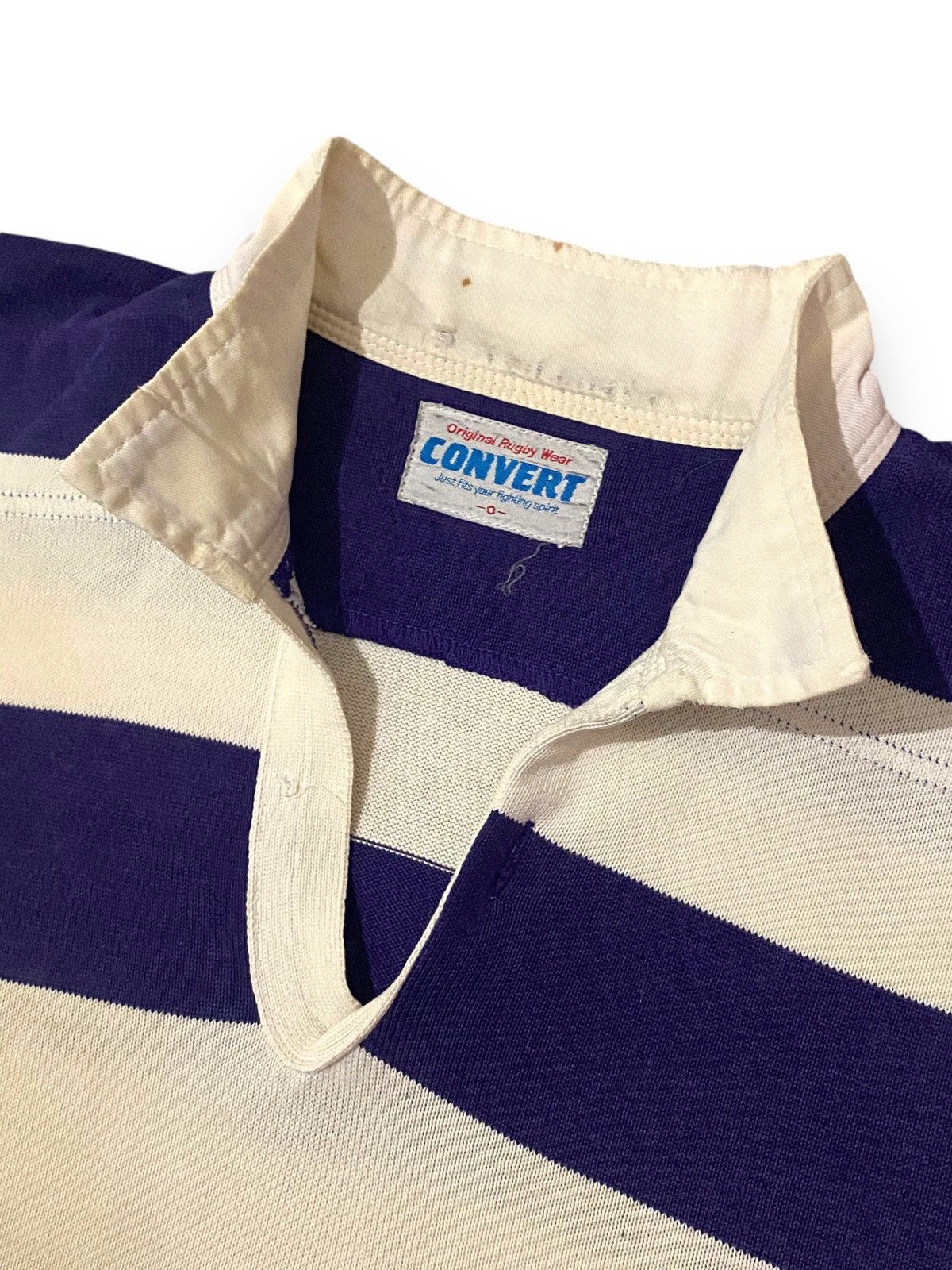 Japanese Brand CONVERT JAPAN BRAND RUGBY WEAR STRIPES COLLAR SWEATSHIRT Size US L / EU 52-54 / 3 - 6 Thumbnail
