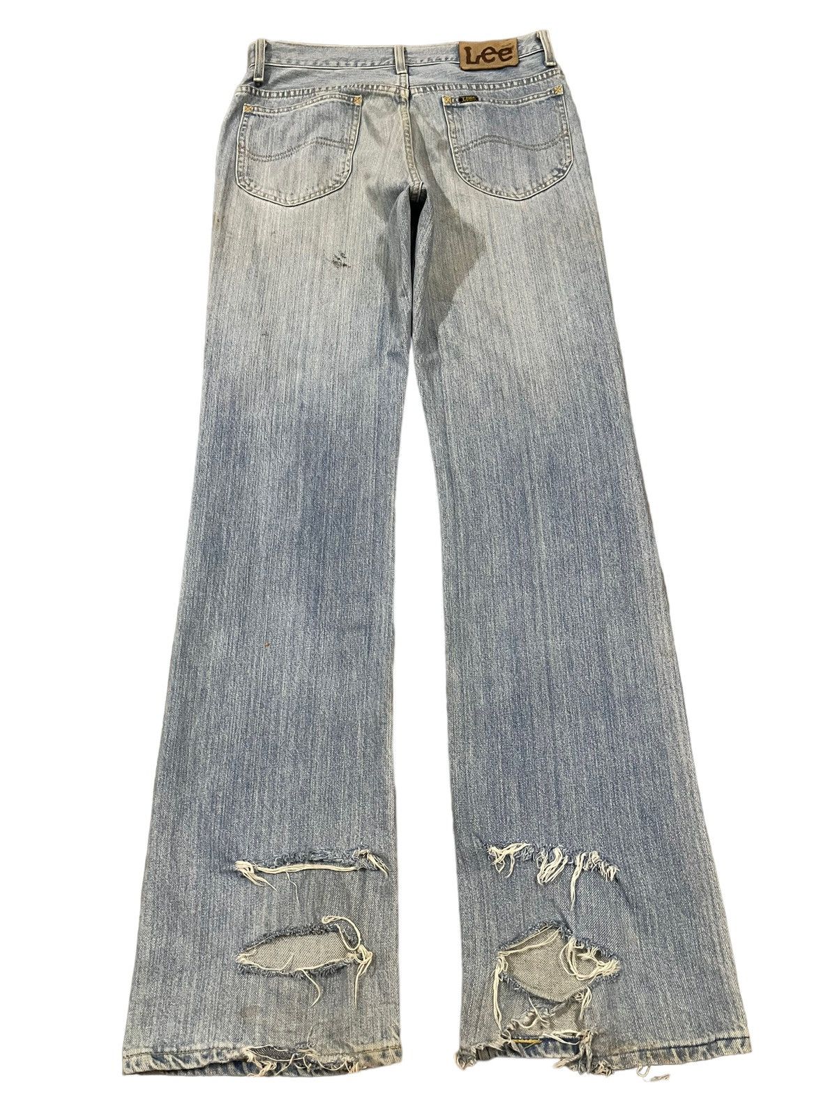 Lee Vintage 90s Lee Riders Blue Wash Distressed Style Jeans Size US 30 / EU 46 - 2 Thumbnail