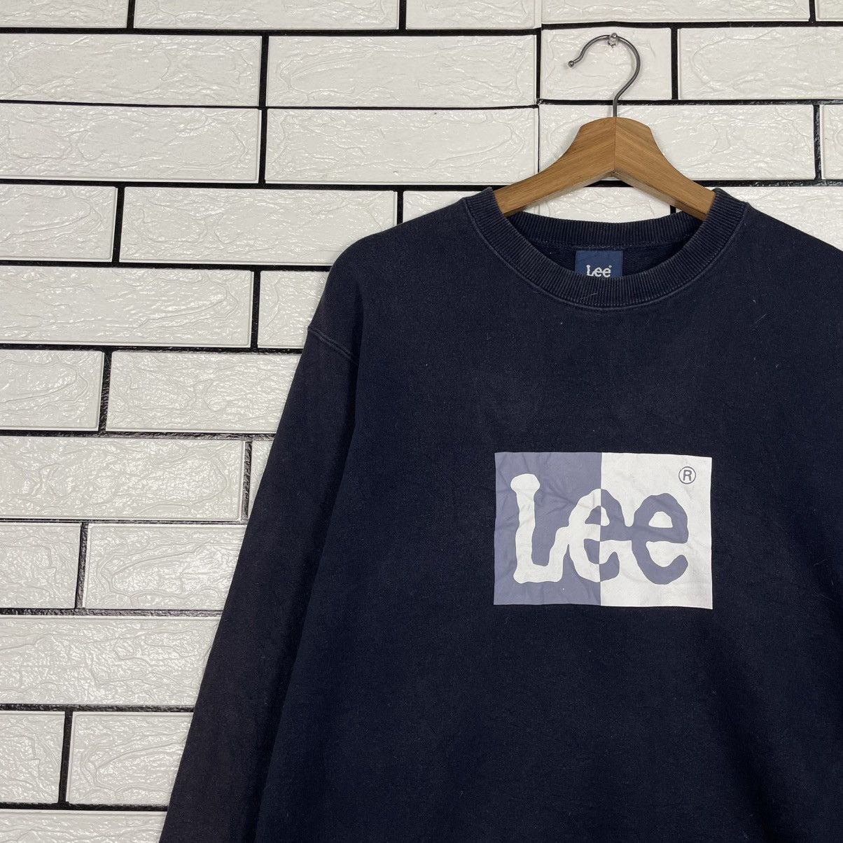 Lee Lee Box Logo Crewneck Sweatshirt Size US M / EU 48-50 / 2 - 6 Thumbnail