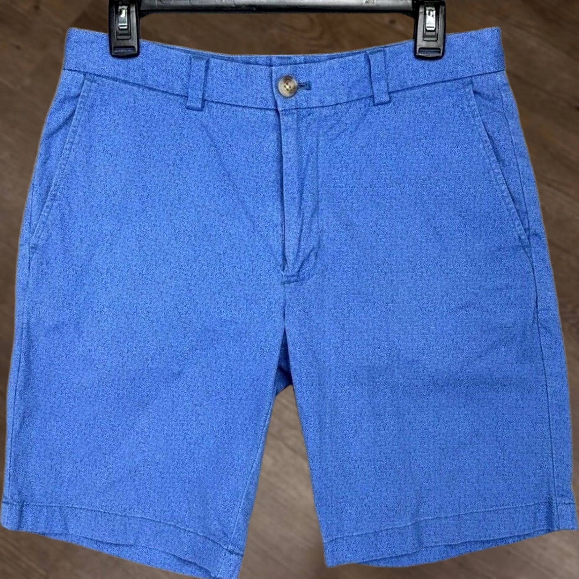 Vineyard Vines Vineyard Vines Shorts Mens 30 Blue Star Fish Print Stretch Performance Tech Logo Khakis Casual Outdoor Flat Front Regular Waist 30 Blue Mens Size US 30 / EU 46 - 1 Thumbnail