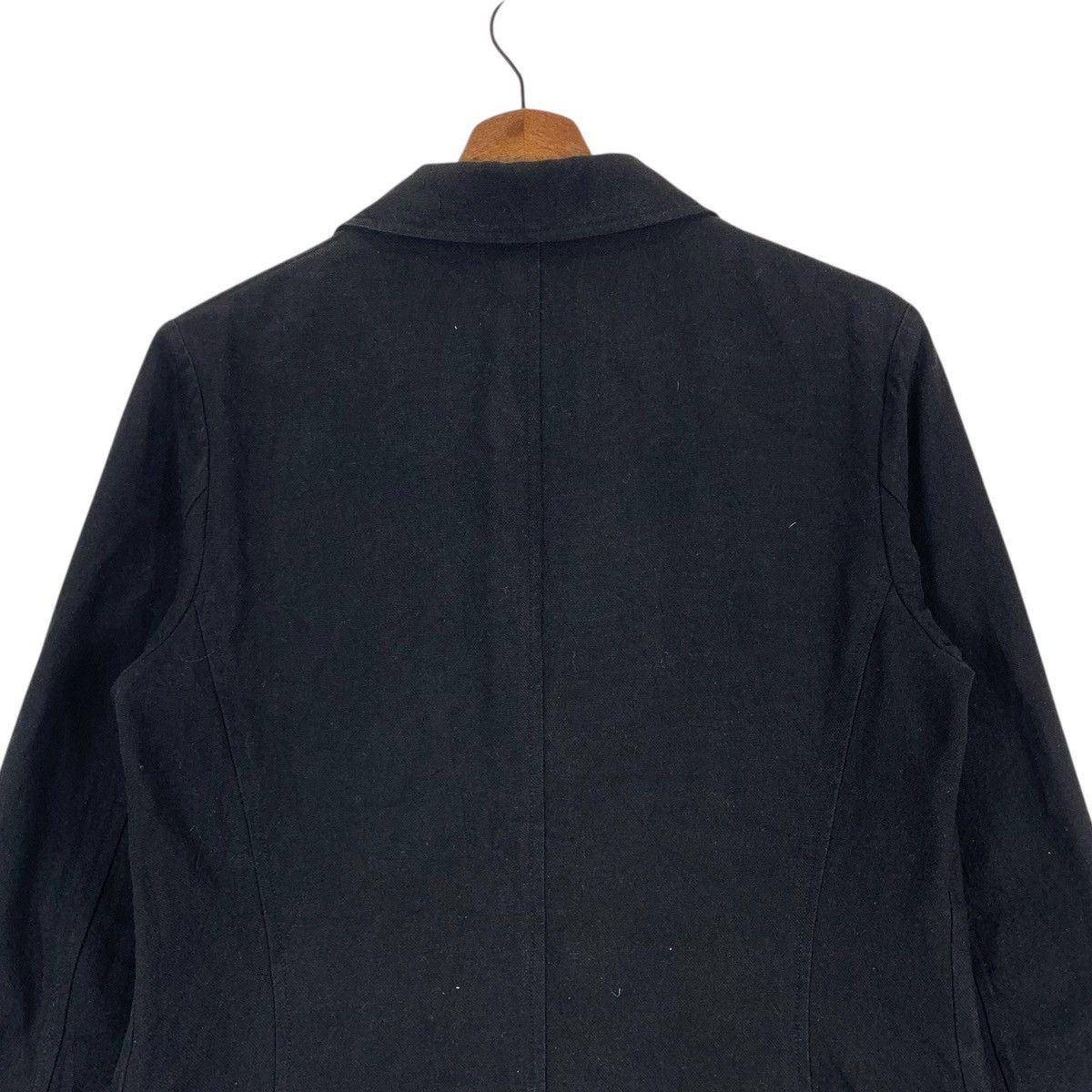 Yohji Yamamoto Vintage Yohji Yamamoto Noir Cotton Blazer Jacket Size US S / EU 44-46 / 1 - 12 Thumbnail