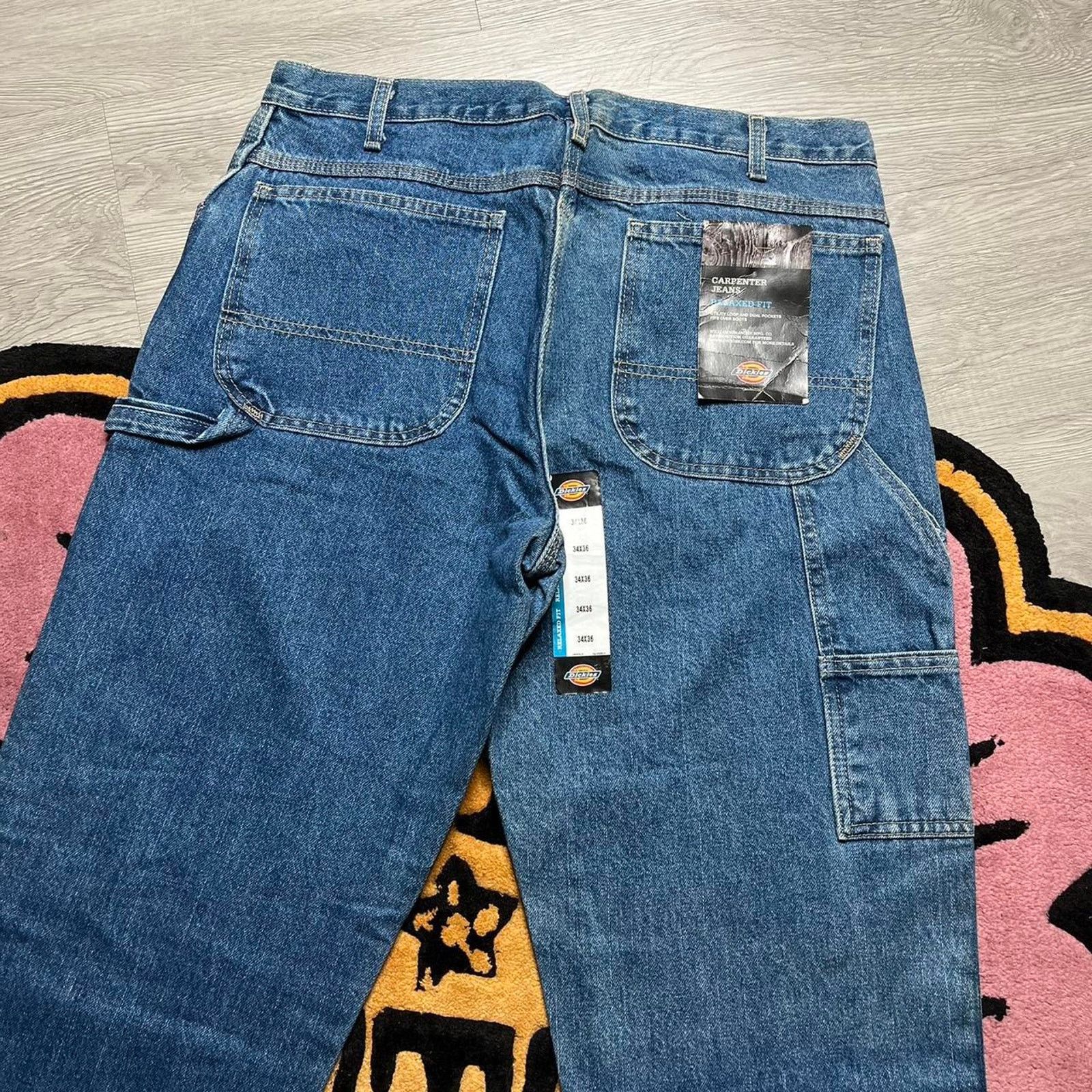 Dickies Dickies Carpenter Style Denim Work Pants Size 34x36 Blue Size US 34 / EU 50 - 2 Thumbnail
