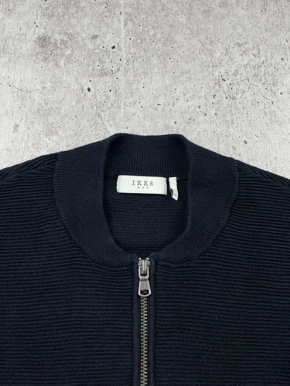 IKKS Ikks Mens Zip Up Wool Sweater Size US M / EU 48-50 / 2 - 6 Thumbnail