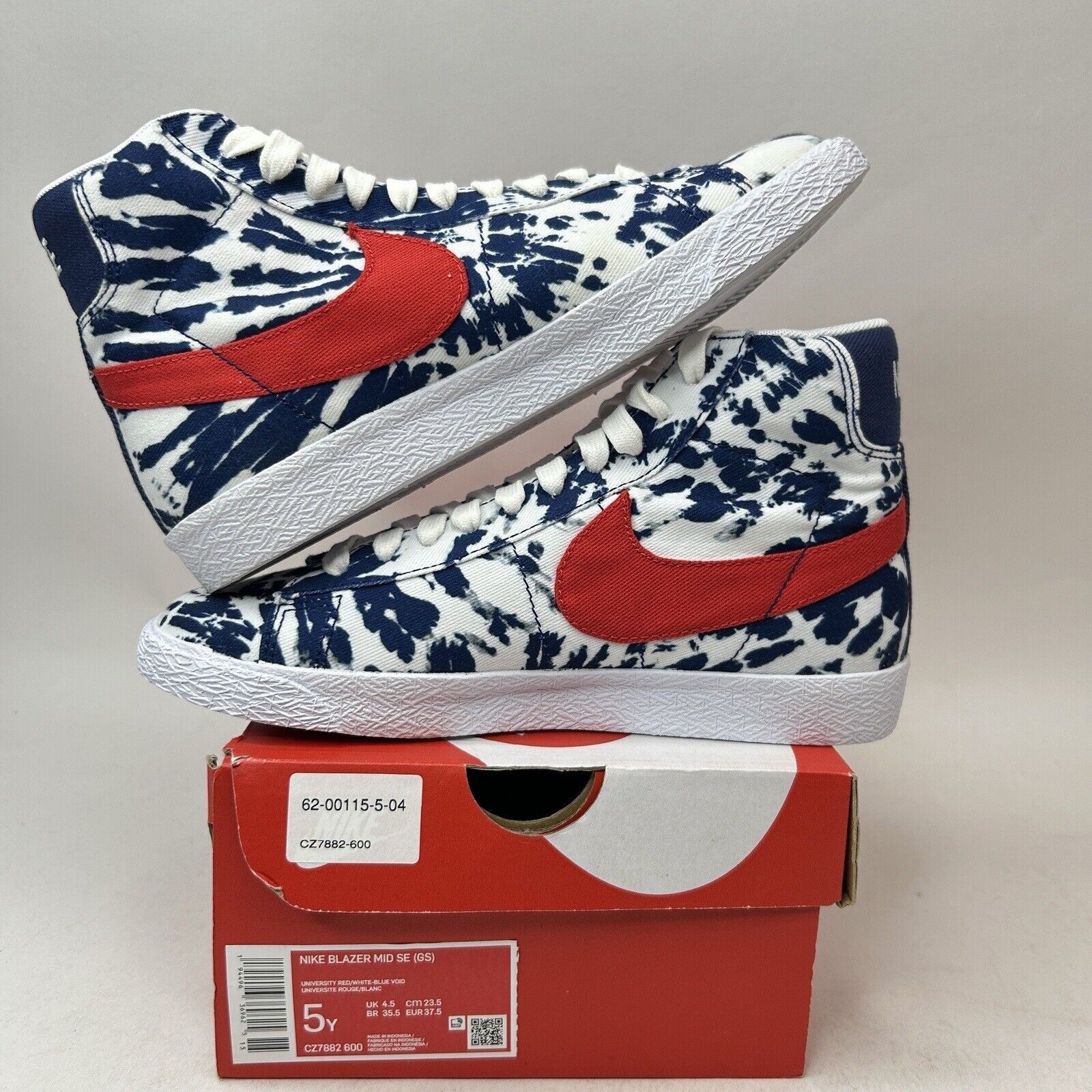 Nike Nike Shoes Blazer Mid SE Tie-Dye “White Blue Red” 2024 Size US 6.5 / IT 36.5 - 3 Thumbnail