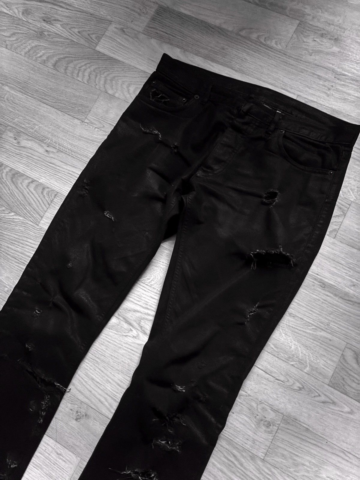 Dior Dior SS04 Strip Denim Size US 29 - 3 Thumbnail