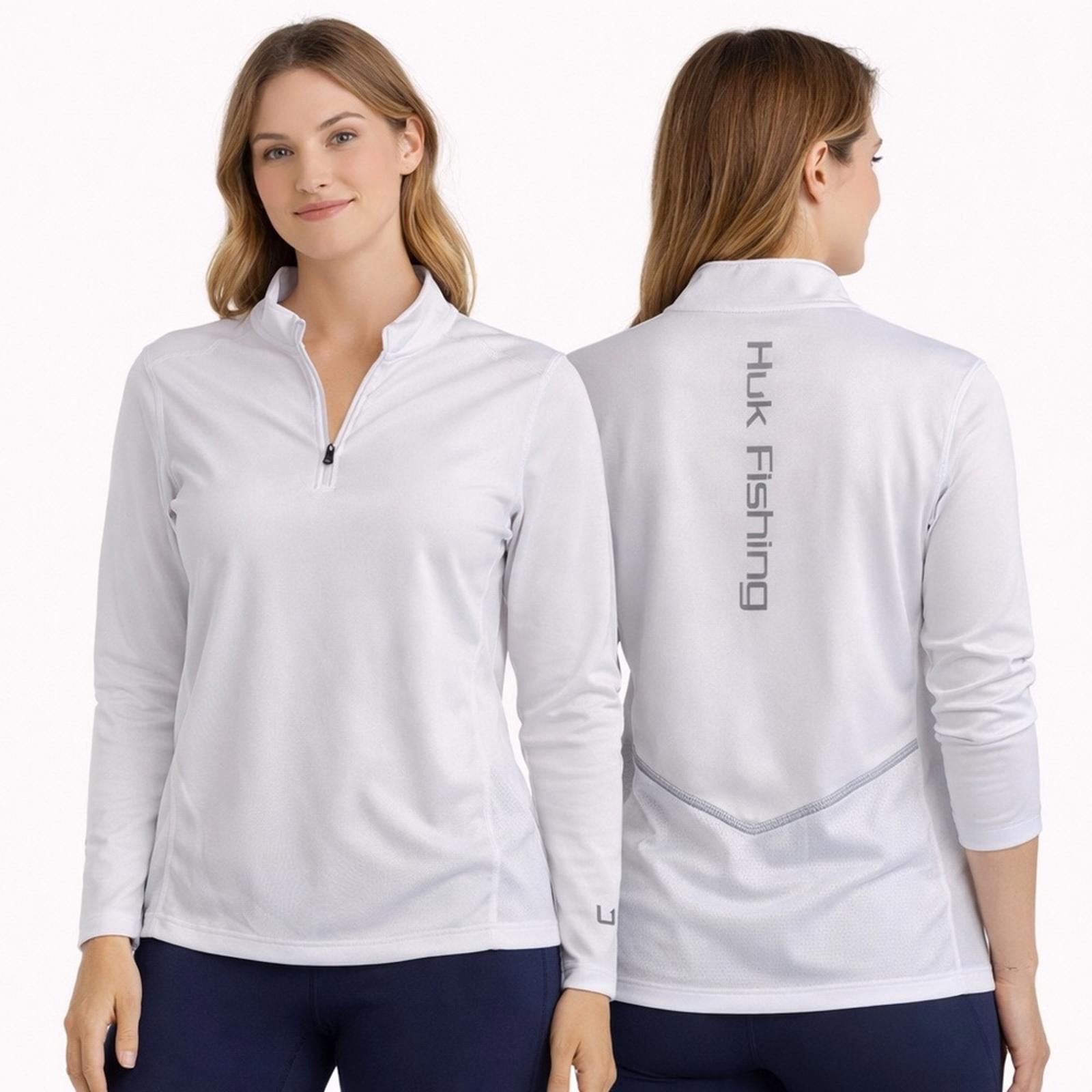 Other Huk Icon X Fishing Pullover White M Long Sleeve UPF 50+ Size M / US 6-8 / IT 42-44 - 1 Thumbnail