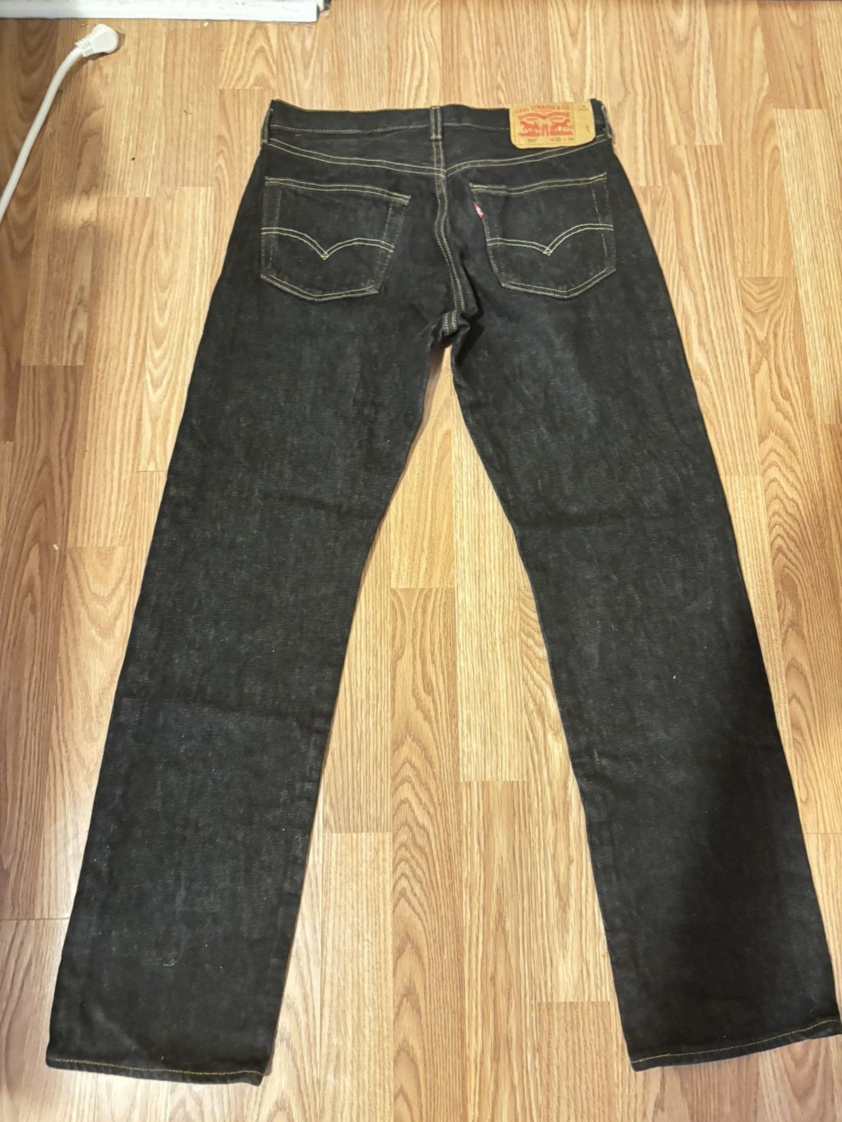 Levi's Levi 501s Jeans Black Size US 32 / EU 48 - 2 Thumbnail