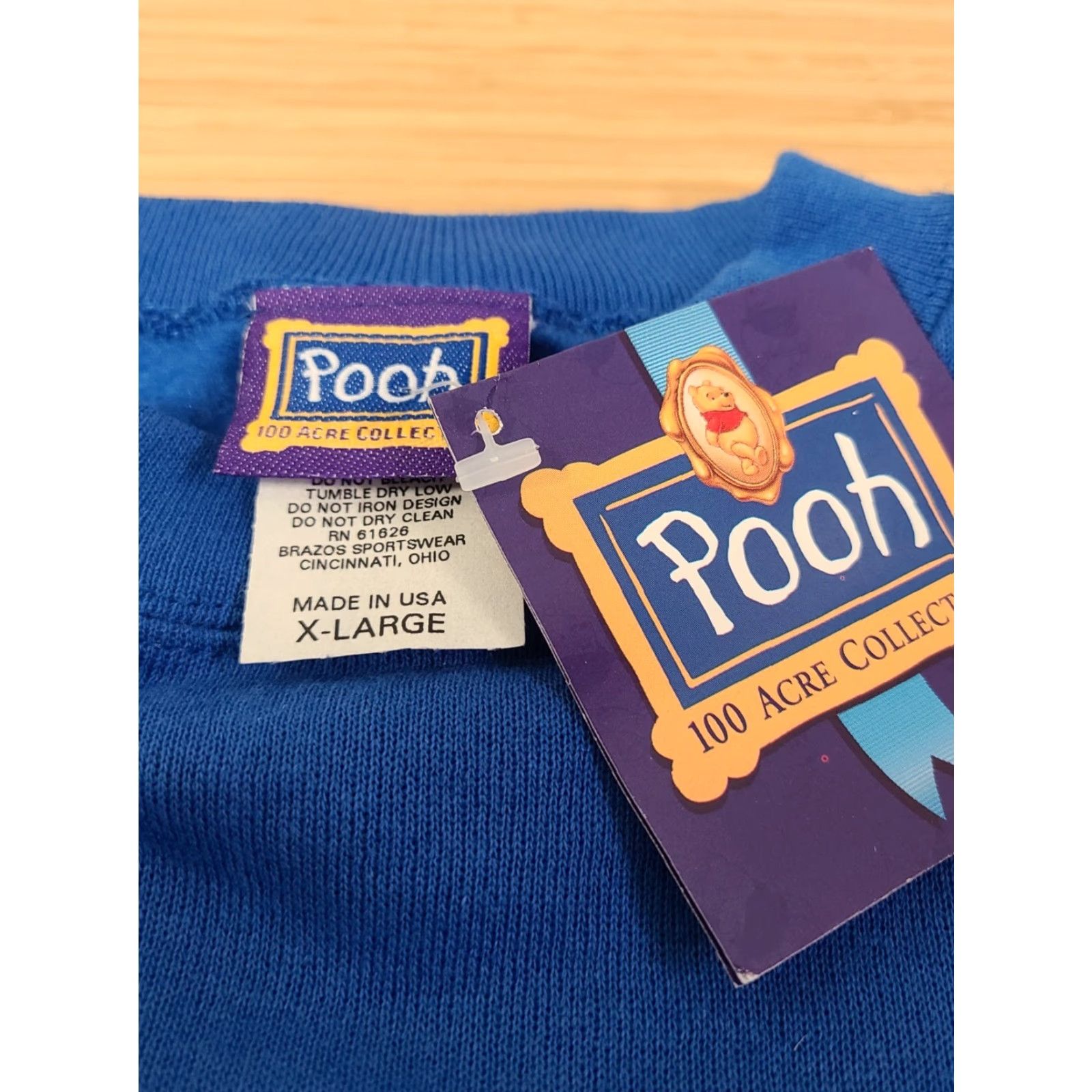 Disney VINTAGE Winnie The Pooh 100 Acre Collection Crewneck XL New NWT Disney Sweatshirt Blue Women Size XL / US 12-14 / IT 48-50 - 3 Thumbnail