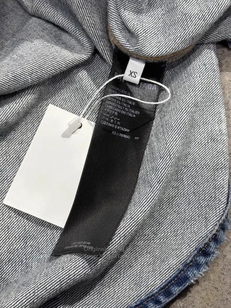 Balenciaga Balenciaga Beaded Denim Vest. Size US XS / EU 42 / 0 - 5 Thumbnail