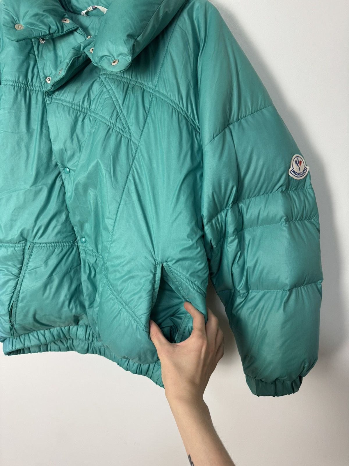 Moncler Vintage Rare 90s Moncler Puffer Jacket asymmetrical button Size US M / EU 48-50 / 2 - 12 Thumbnail