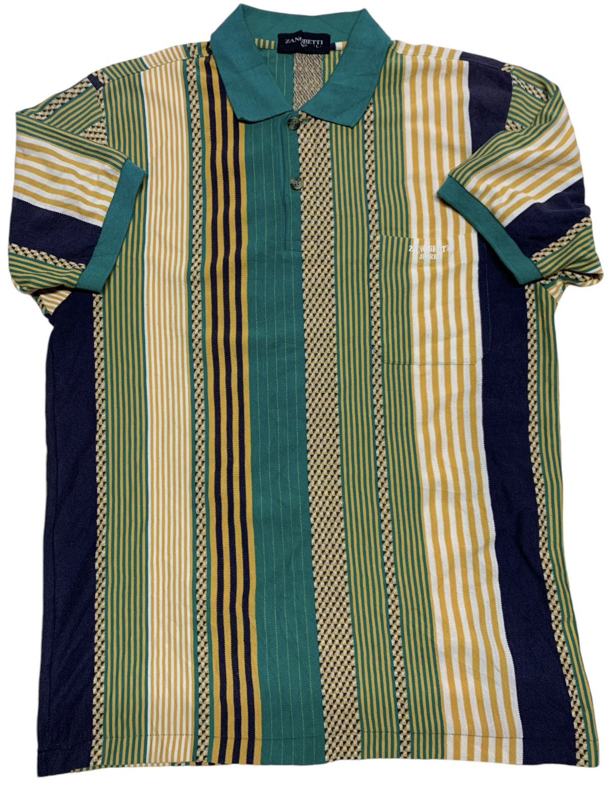 Designer Zanobetti italy men’s polo shirt retro knit shirt Size US M / EU 48-50 / 2 - 1 Thumbnail