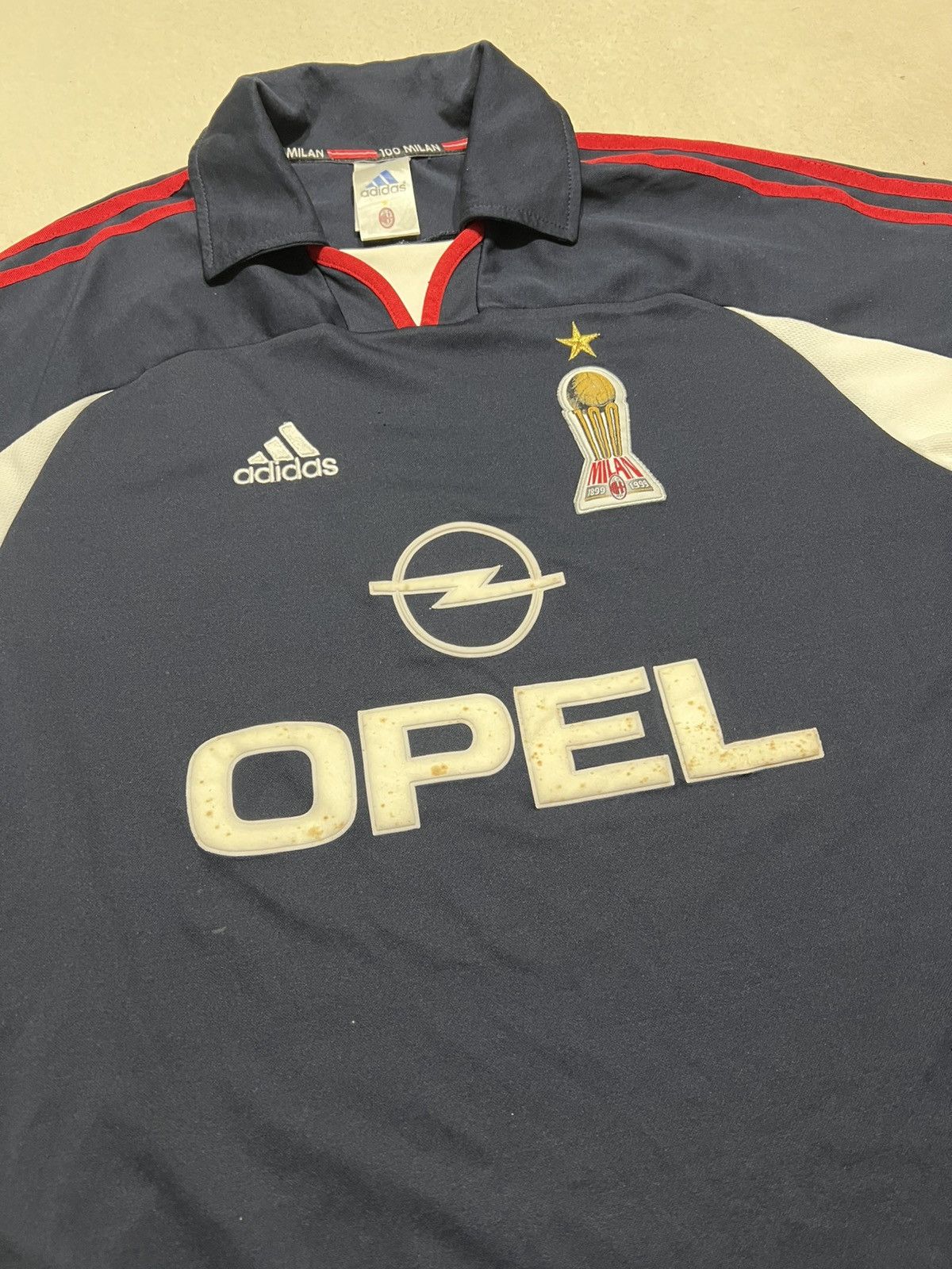 Adidas Ac Milan 1999 Adidas Third Jersey Size US M / EU 48-50 / 2 - 2 Thumbnail