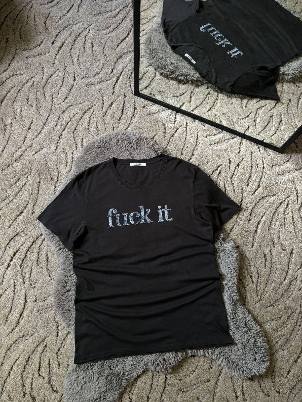 Designer × Zadig & Voltaire Zadig & Voltaire tee f*ck it brown t-shirt Size US XL / EU 56 / 4 - 1 Thumbnail