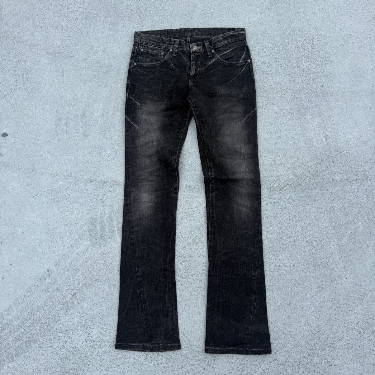 TORNADO MART Studs Flare Denim Pants