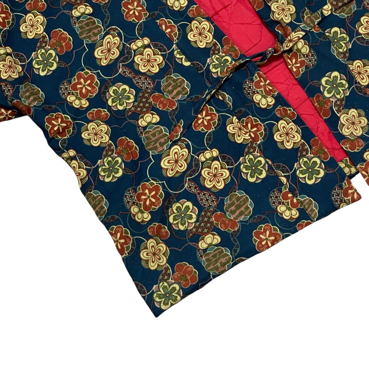 Japanese Brand Vintage Hanten Floral Pattern Traditional Kimono Jacket Size US XL / EU 56 / 4 - 8 Thumbnail