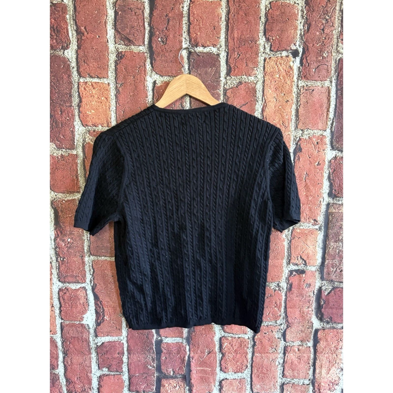 Pendleton Pendleton Womens Black Short Sleeve Knit Shirt L Adult Basic T-Shirt Size L Womens Black Knit Short Sleeve Shirt Size L / US 10 / IT 46 - 2 Thumbnail