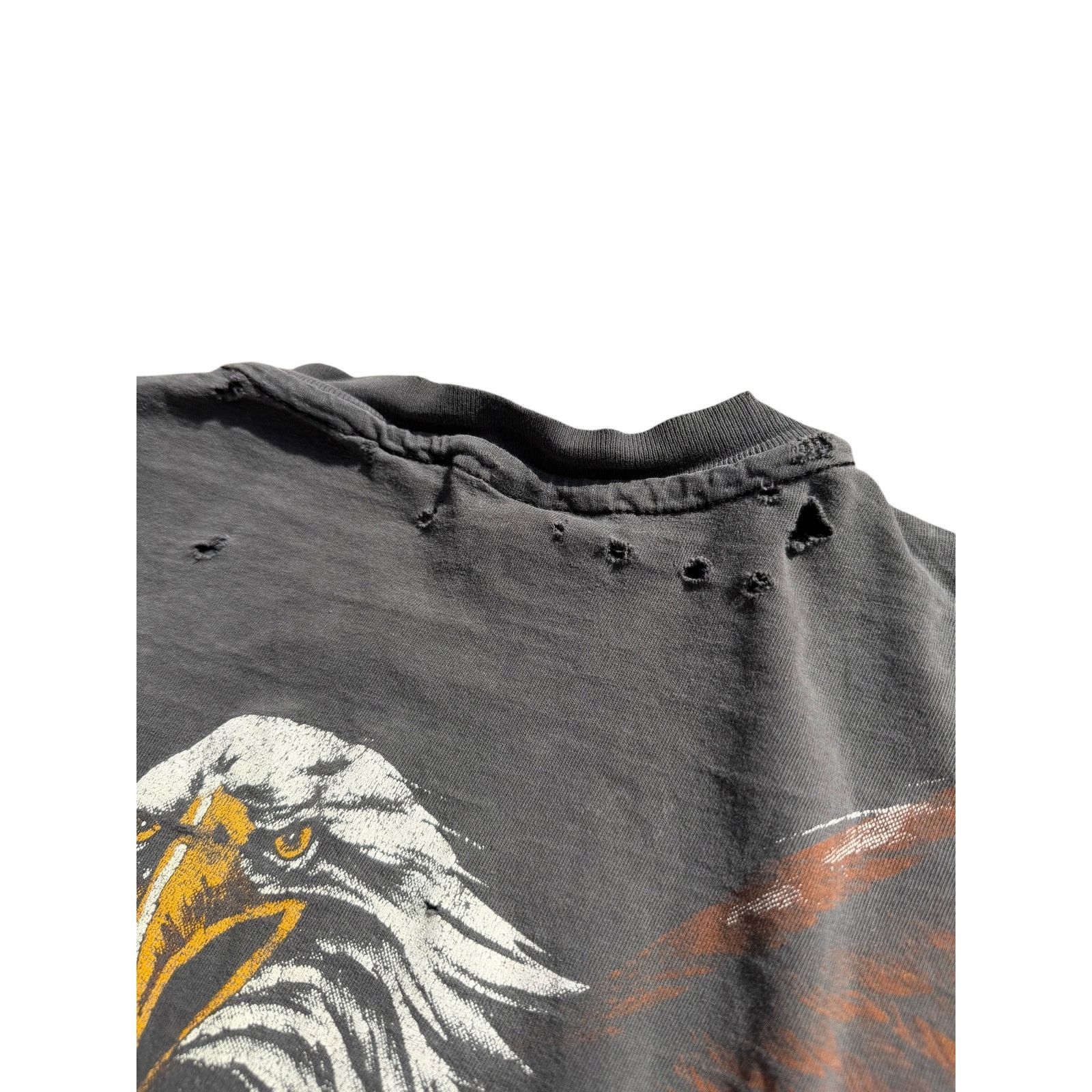 Harley Davidson Vintage Distressed Harley Davidson All-Over Eagle Tee Size US XL / EU 56 / 4 - 6 Thumbnail