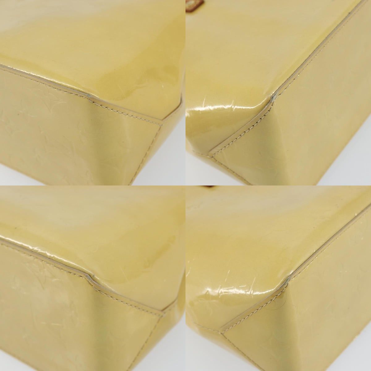 Louis Vuitton LOUIS VUITTON Monogram Vernis Reade PM Hand Bag Beige M91334 Size ONE SIZE - 10 Thumbnail