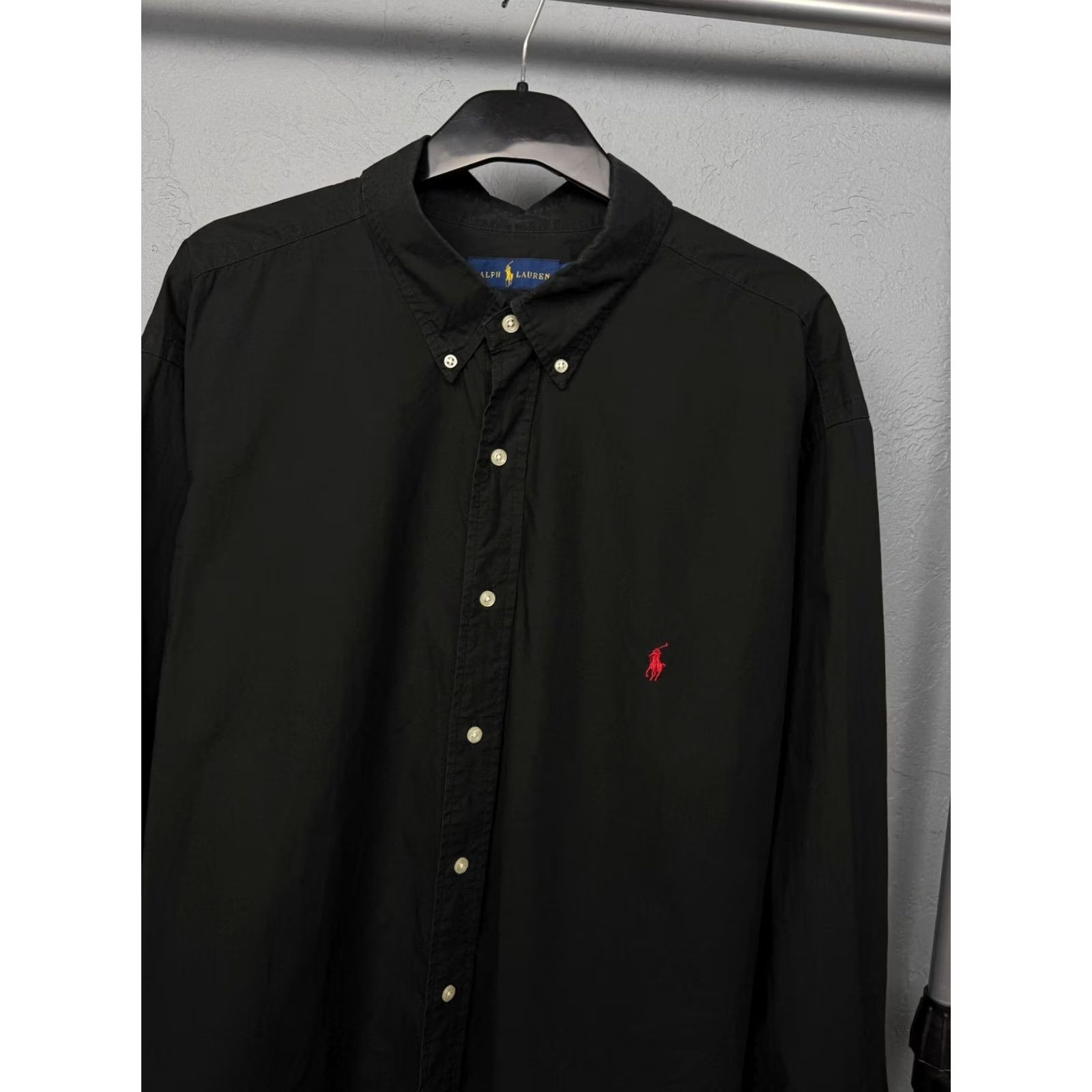 Polo Ralph Lauren Polo Ralph Lauren Mens Polo Shirt Big Boy 2XLT Black Cotton Logo Polo Shirt Mens 2XLT Size US XXL / EU 58 / 5 - 2 Thumbnail