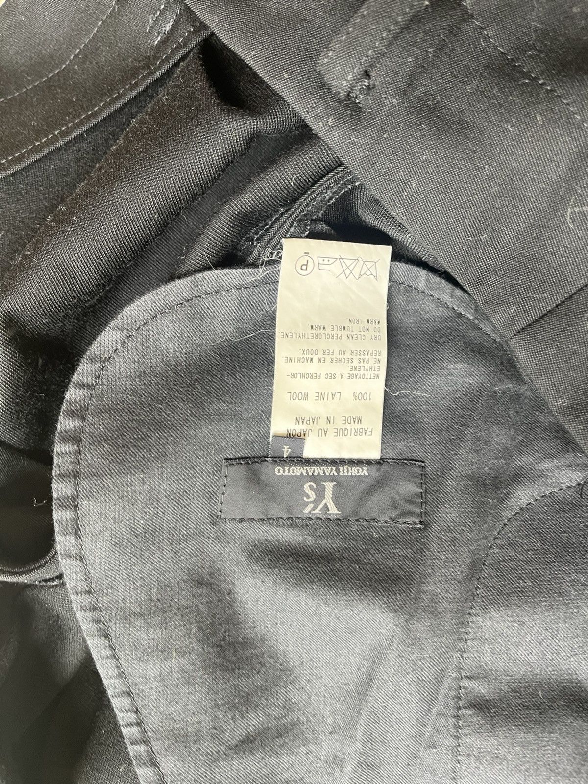 Yohji Yamamoto Black Wool Yohji trousers Size 42R - 3 Thumbnail