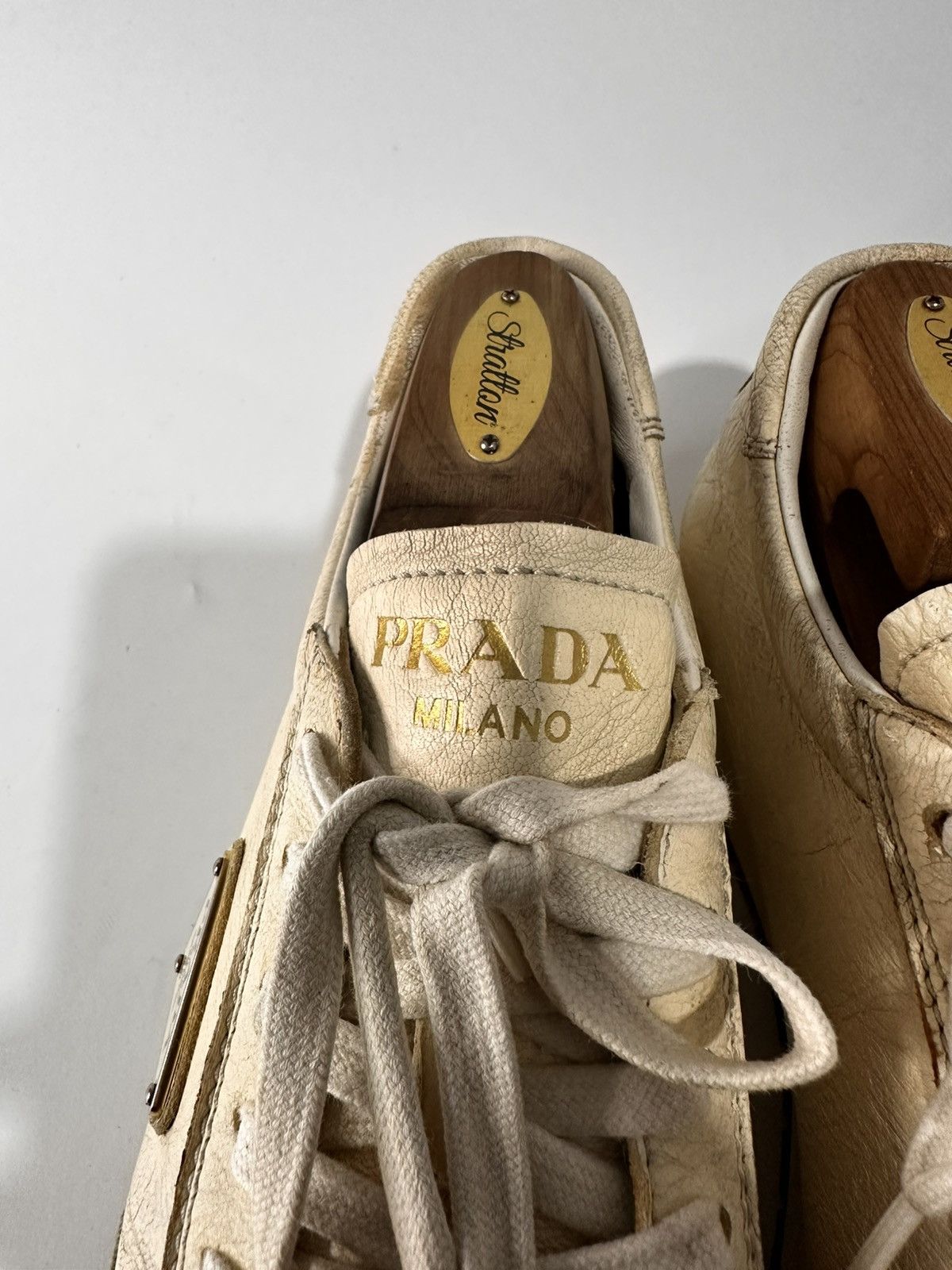 Prada Prada Milano Triangle Logo Low Top Sneakers. Size US 9.5 / EU 42-43 - 8 Thumbnail
