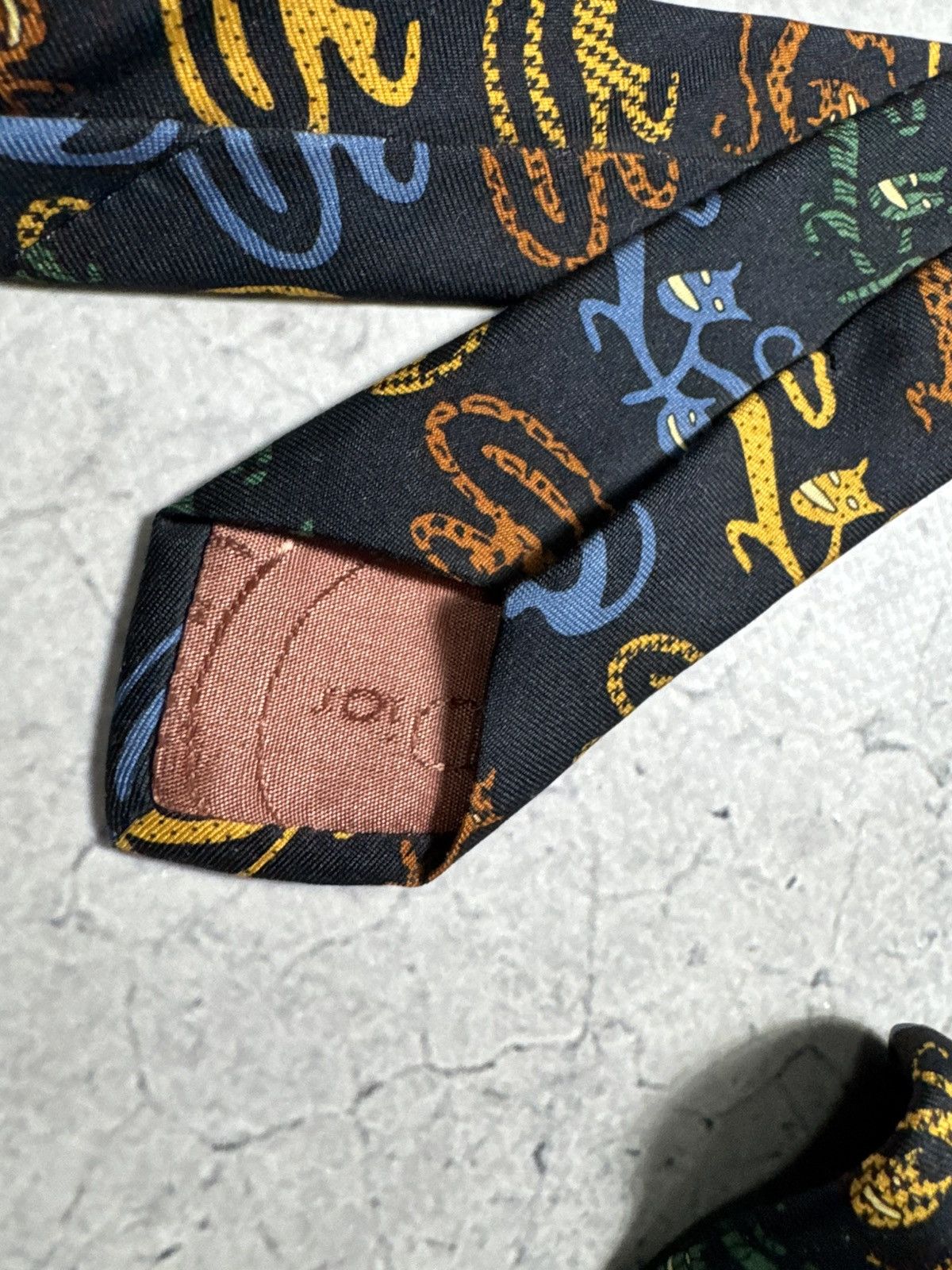 Christian Dior Monsieur Christian Dior Monsieur Luxury Silk Tie Vintage Size ONE SIZE - 6 Thumbnail