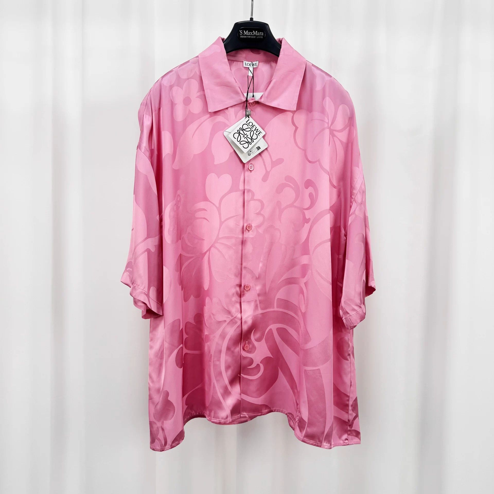 Loewe 25ss Embroidered Logo Short-Sleeve Shirt 39 New
