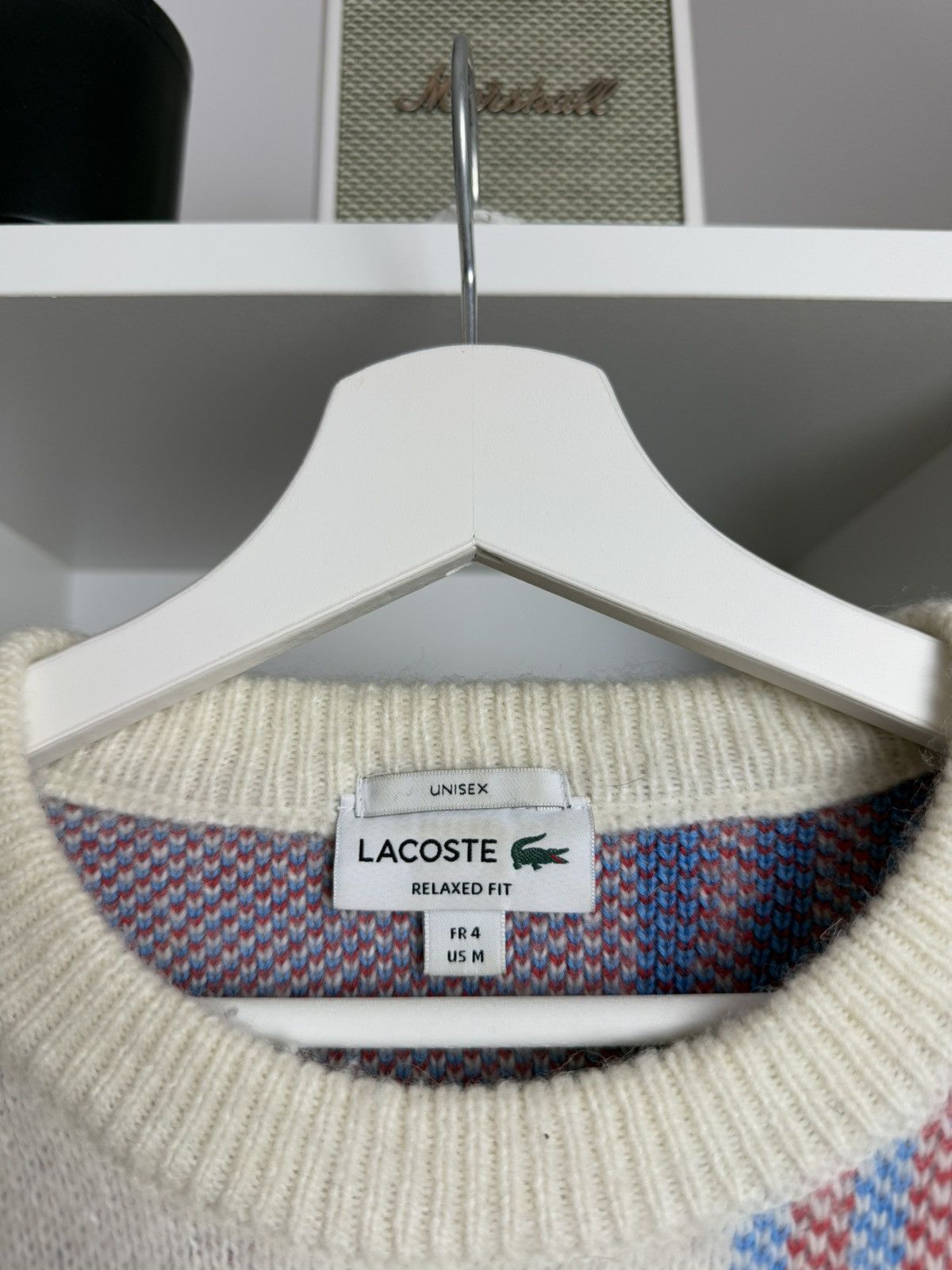 Designer × Lacoste Lacoste checked alpaca blend boxy baggy knitted sweater M y2k Size US M / EU 48-50 / 2 - 5 Thumbnail