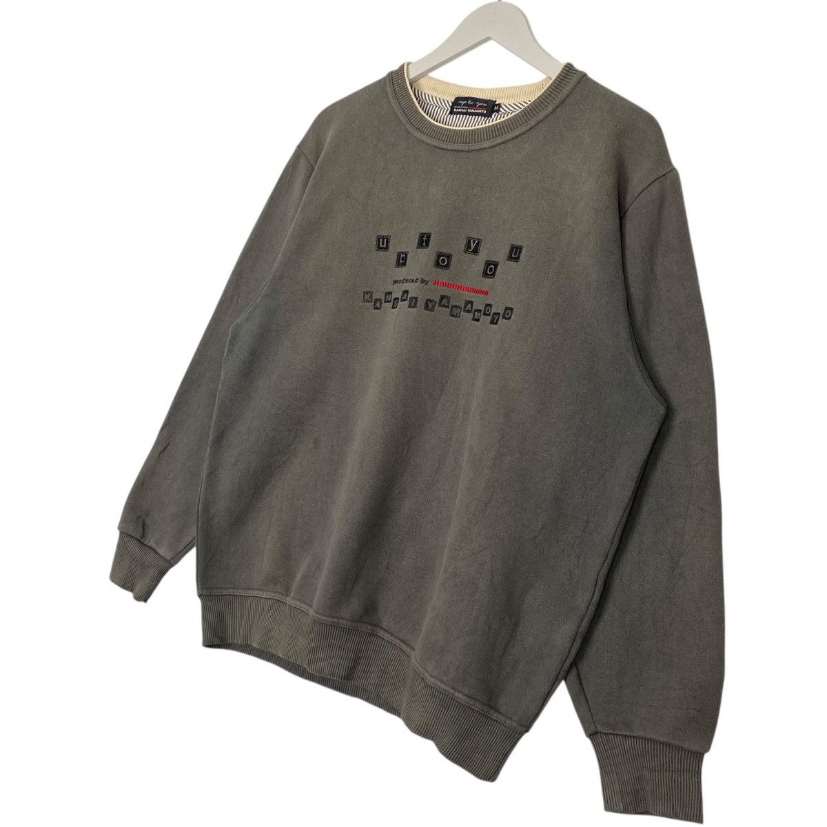 Other Vintage Kansai Yamamoto Homme Sweatshirt Crewneck Grey Size US M / EU 48-50 / 2 - 2 Thumbnail