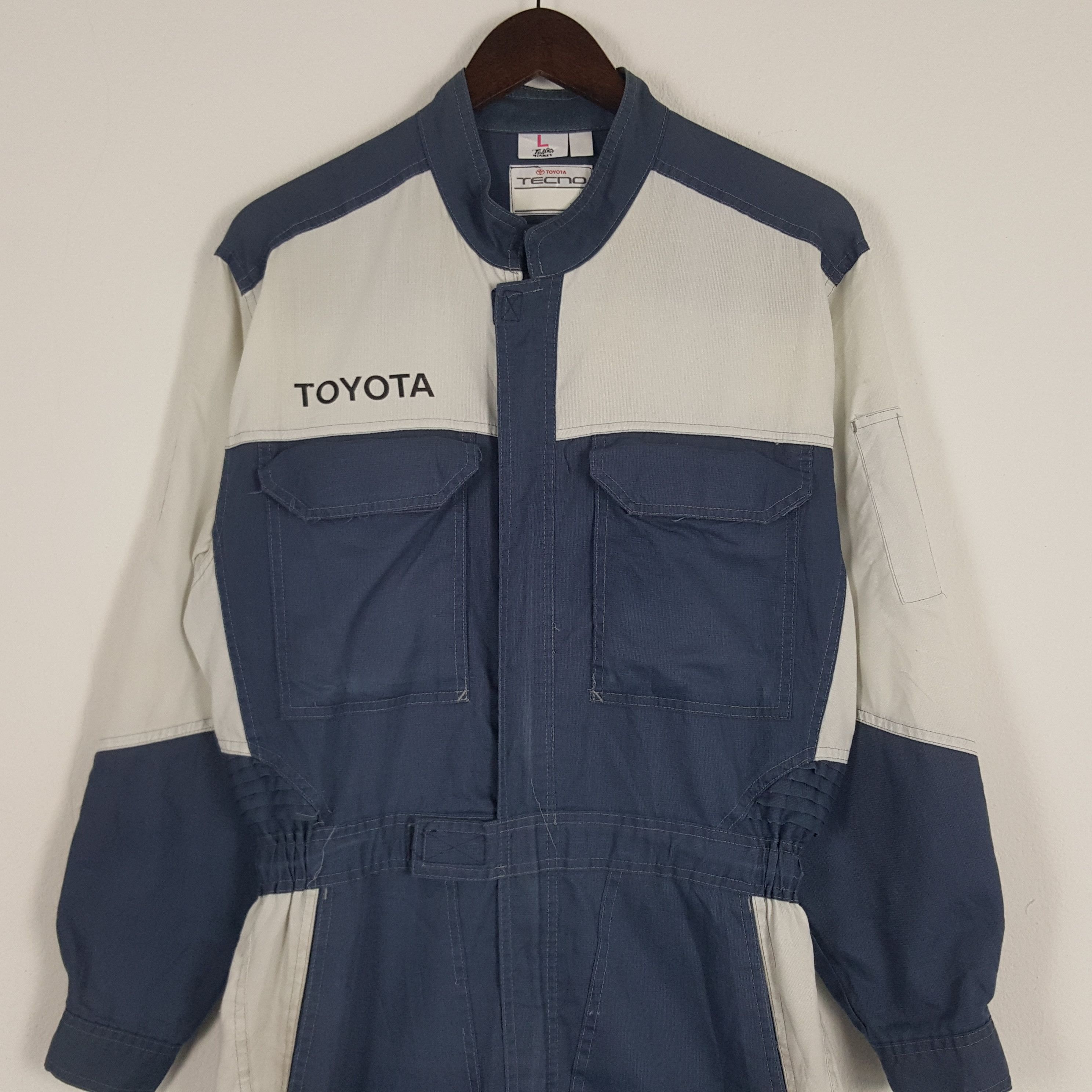 Japanese Brand × Vintage Vintage Toyota Tecno Japanese Racing Coverall Jacket Size US M / EU 48-50 / 2 - 5 Thumbnail