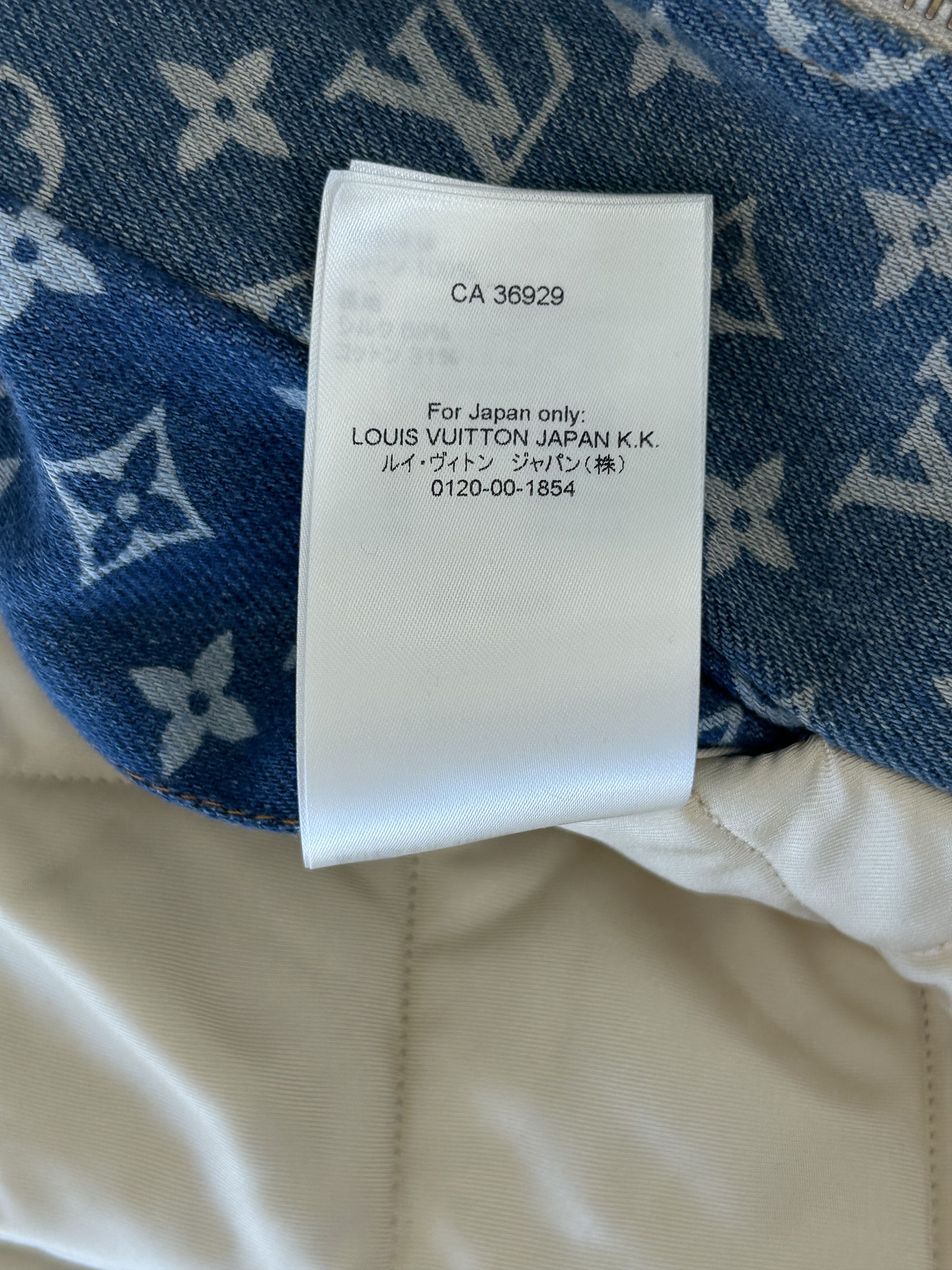 Louis Vuitton Blue Monogram Distressed Floral Workwear Jacket Size US XXL / EU 58 / 5 - 8 Thumbnail