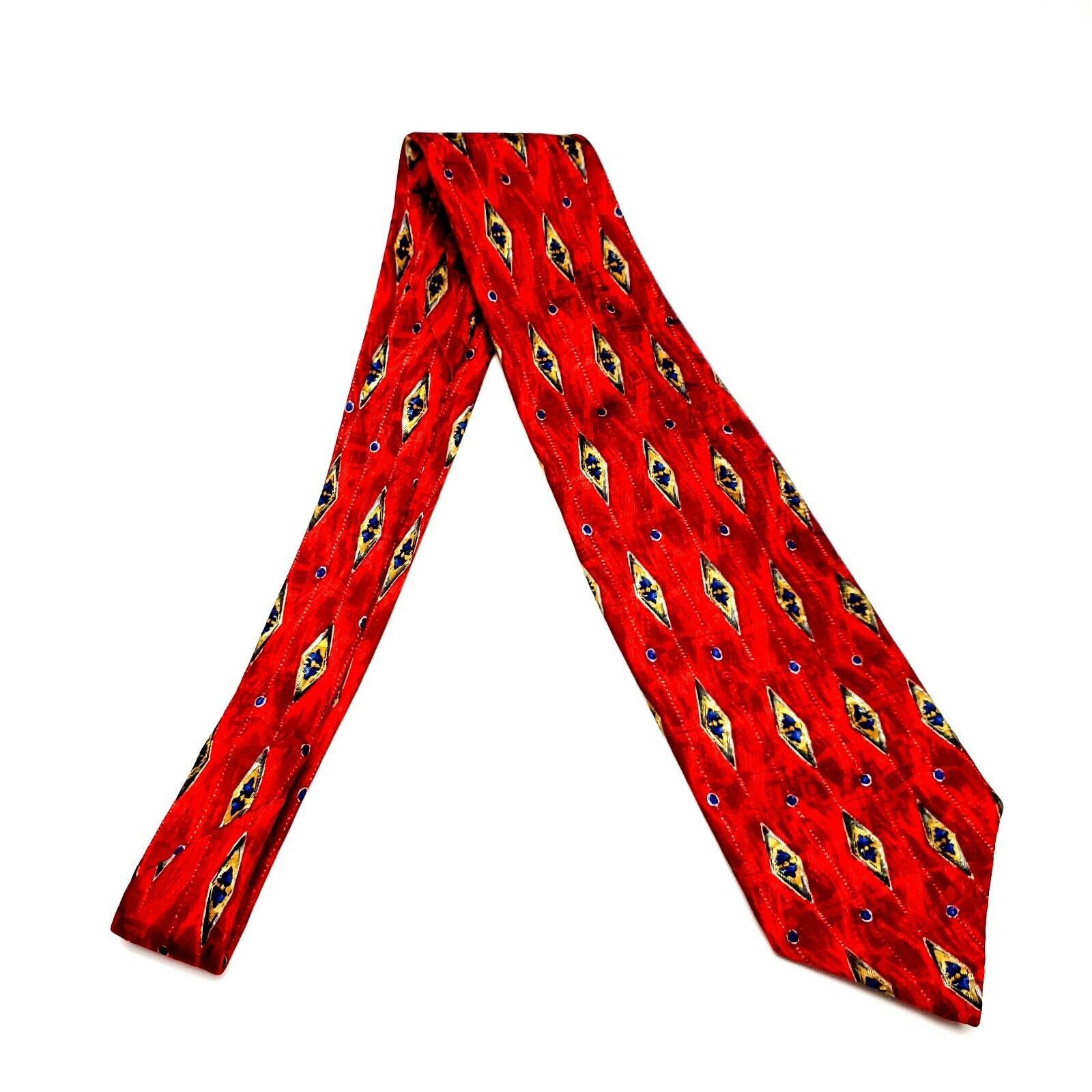 Robert Talbott Robert Talbott Studio Silk Tie Red Abstract Wide Size ONE SIZE - 6 Thumbnail