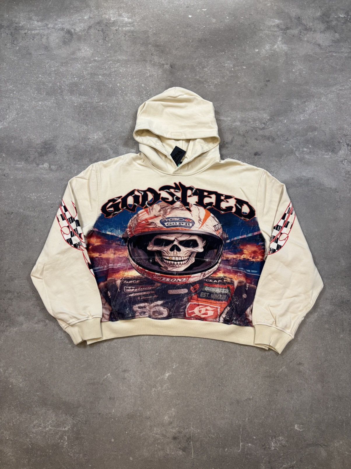 Godspeed Godspeed Racer Goldie Hoodie, Bone Size US XXL / EU 58 / 5 - 4 Thumbnail
