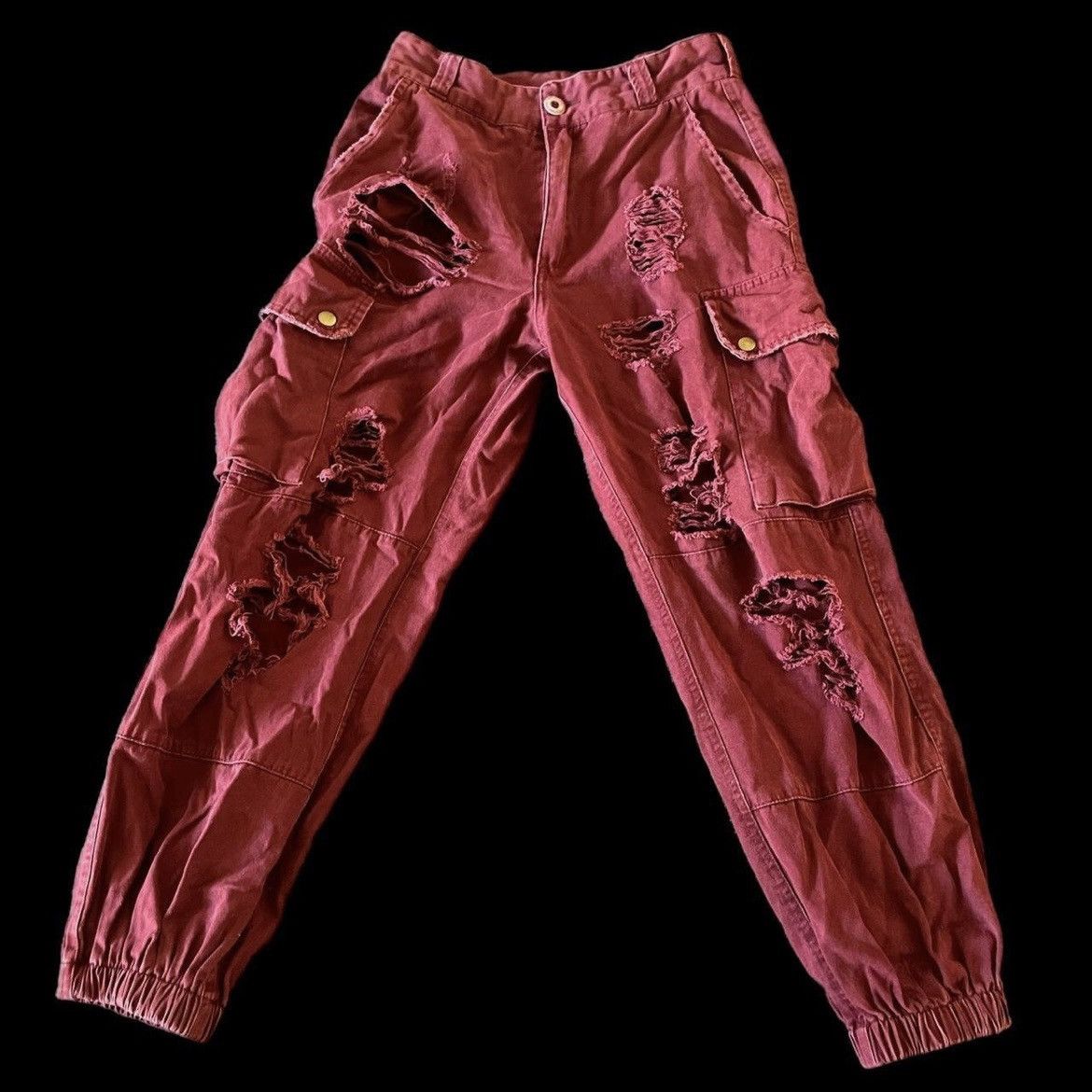 Other carmar distressed cotton cropped cargo pants ~sz 4 Size 27" / US 4 / IT 40 - 1 Thumbnail