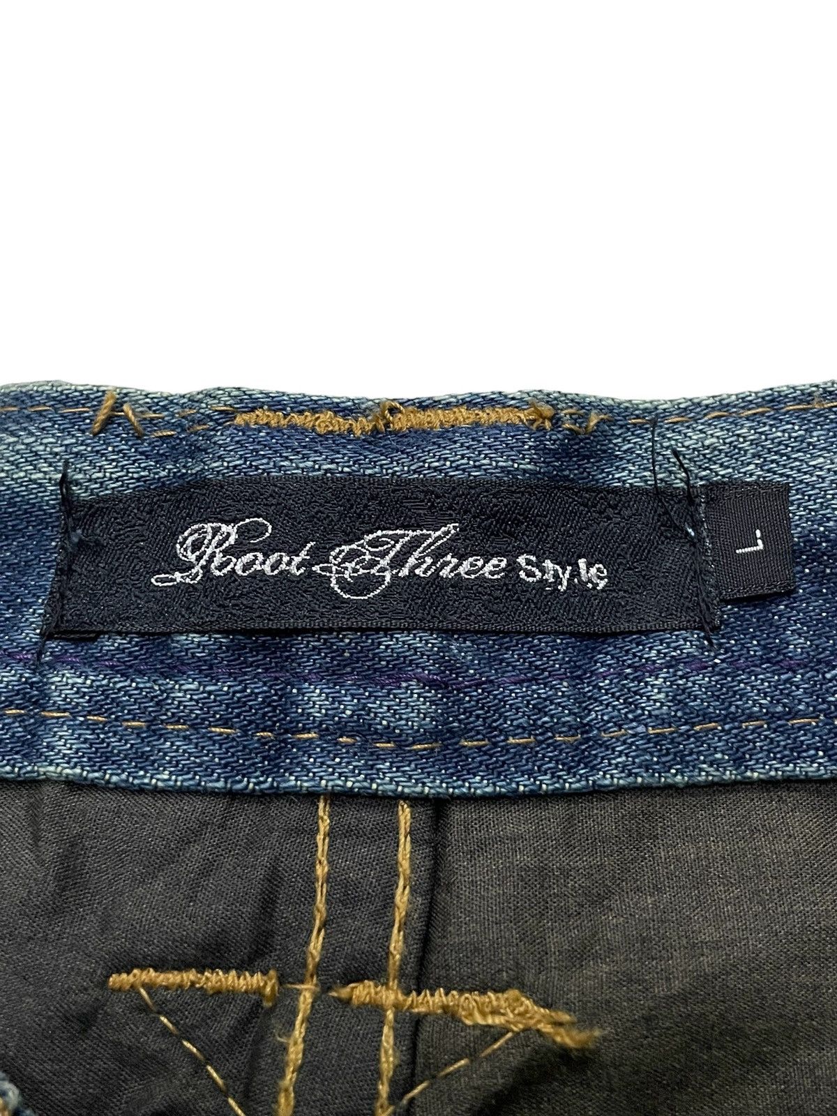 Hysteric Glamour × Japanese Brand Root Three Japan Paint Splatter Studded Flared Jeans Size US 32 / EU 48 - 24 Thumbnail