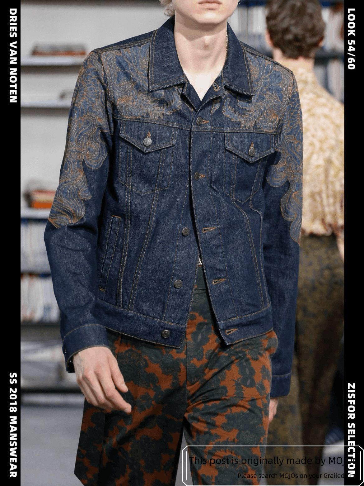 Dries Van Noten Dries Van Noten 18SS Runway Stitches Denim Jacket Size US L / EU 52-54 / 3 - 6 Thumbnail