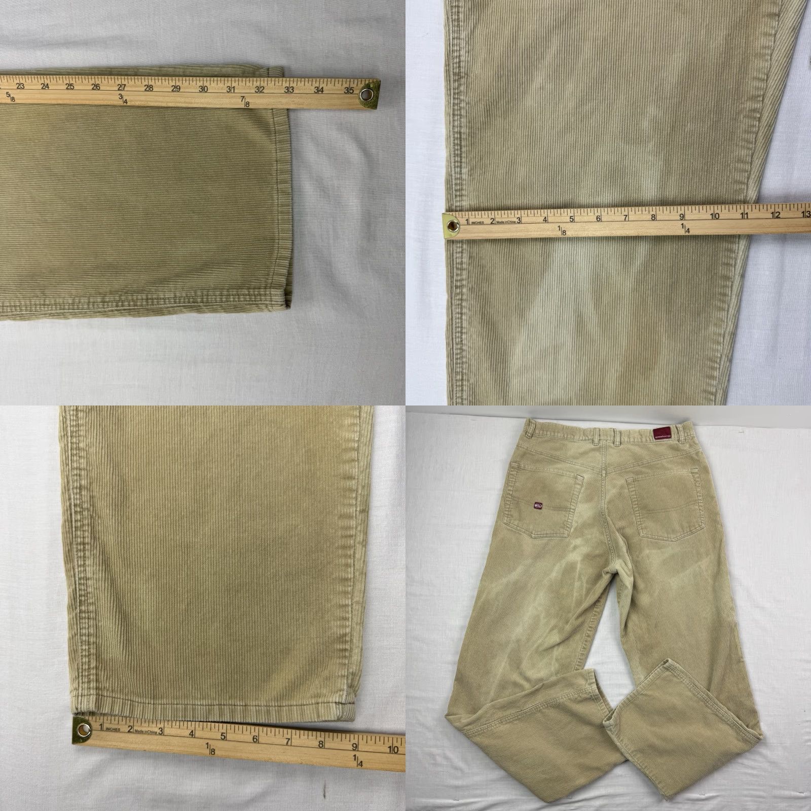 Quiksilver VINTAGE Quiksilver Corduroy Pants Adult 34x32 Khaki Relaxed Hipster Faded Surf Beige Men Regular 34 Corduroy Pants Hipster Surf Quiksilver Men Size US 34 / EU 50 - 9 Thumbnail