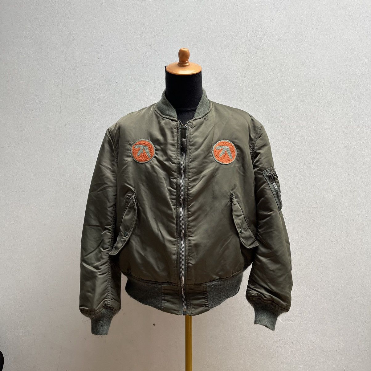 Alpha Industries ✅ 1 Of 1 Vintage Alpha Industries Bomber Aphex Twin Size US L / EU 52-54 / 3 - 2 Thumbnail