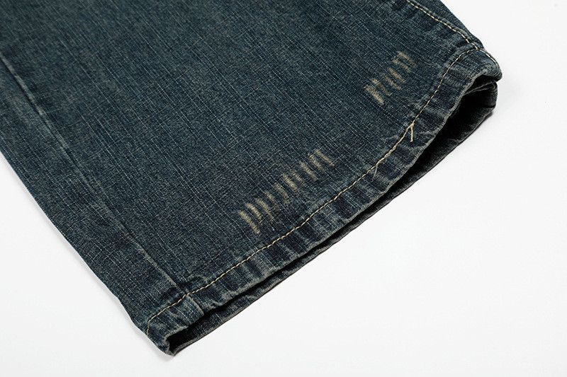 Vintage Retro washed distressed jeans for men Size US 32 / EU 48 - 6 Thumbnail