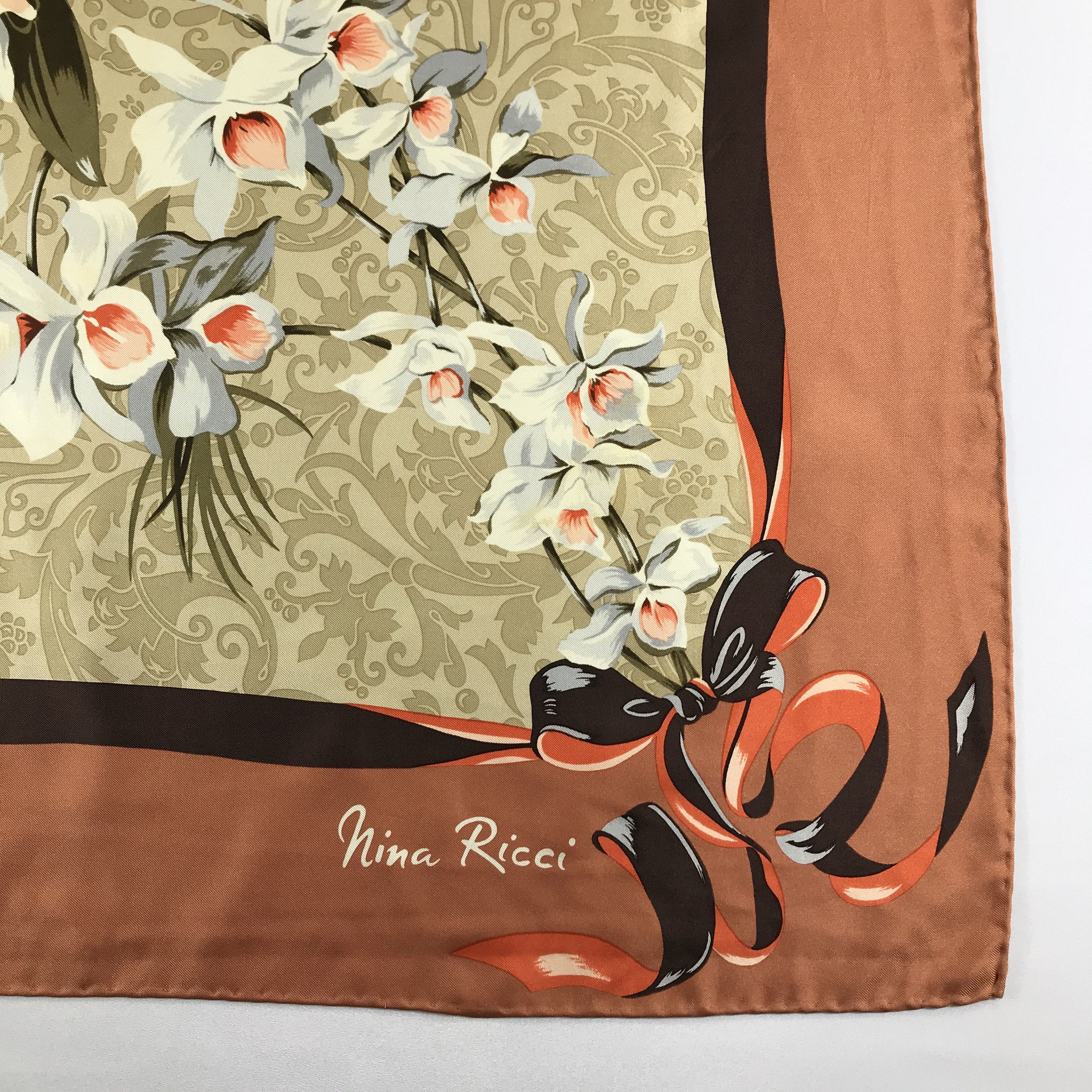 Nina Ricci Vintage Nina Ricci Silk Scarf Size ONE SIZE - 4 Thumbnail