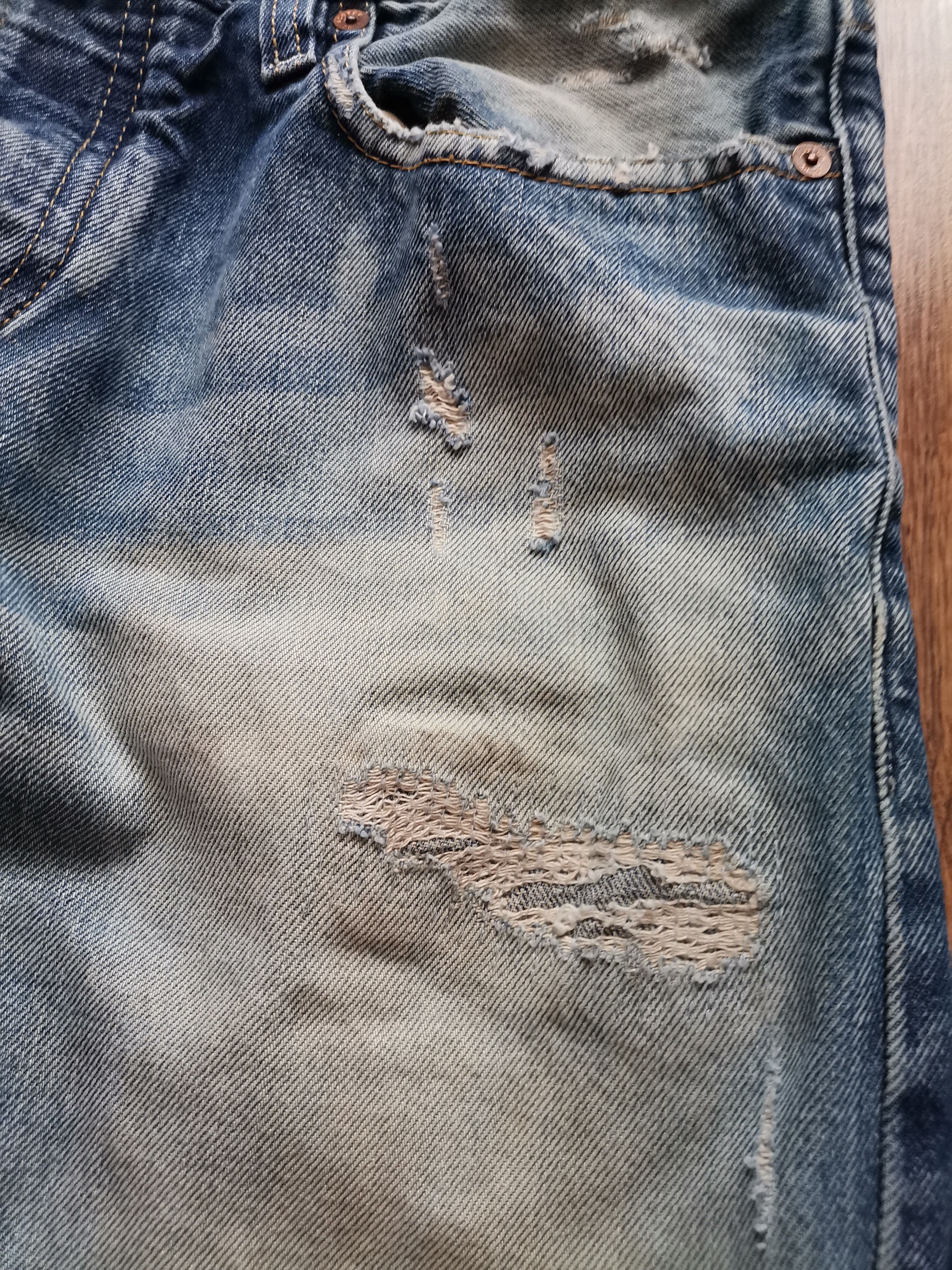 Scotch & Soda Scotch & Soda Distressed Jeans Size US 33 - 2 Thumbnail