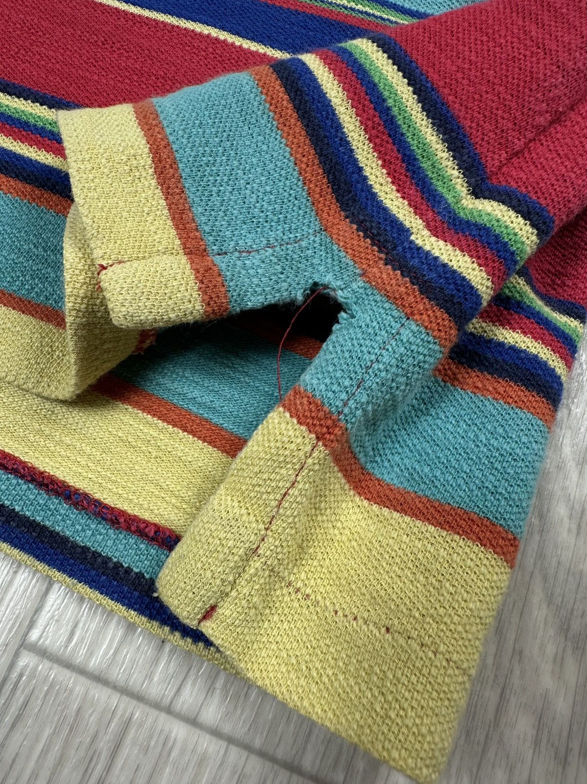 Polo Ralph Lauren × Vintage Vintage Polo Ralph Lauren 90's Southwest Woven Striped Polos Size US M / EU 48-50 / 2 - 10 Thumbnail