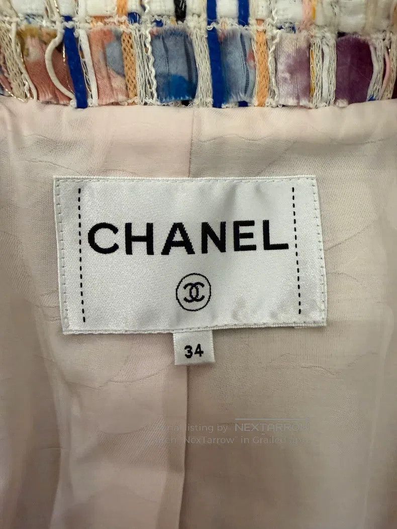 Chanel Chanel Waterfall series lesage tweed heavy industry jacket Size XXS / US 00 / IT 34 - 3 Thumbnail