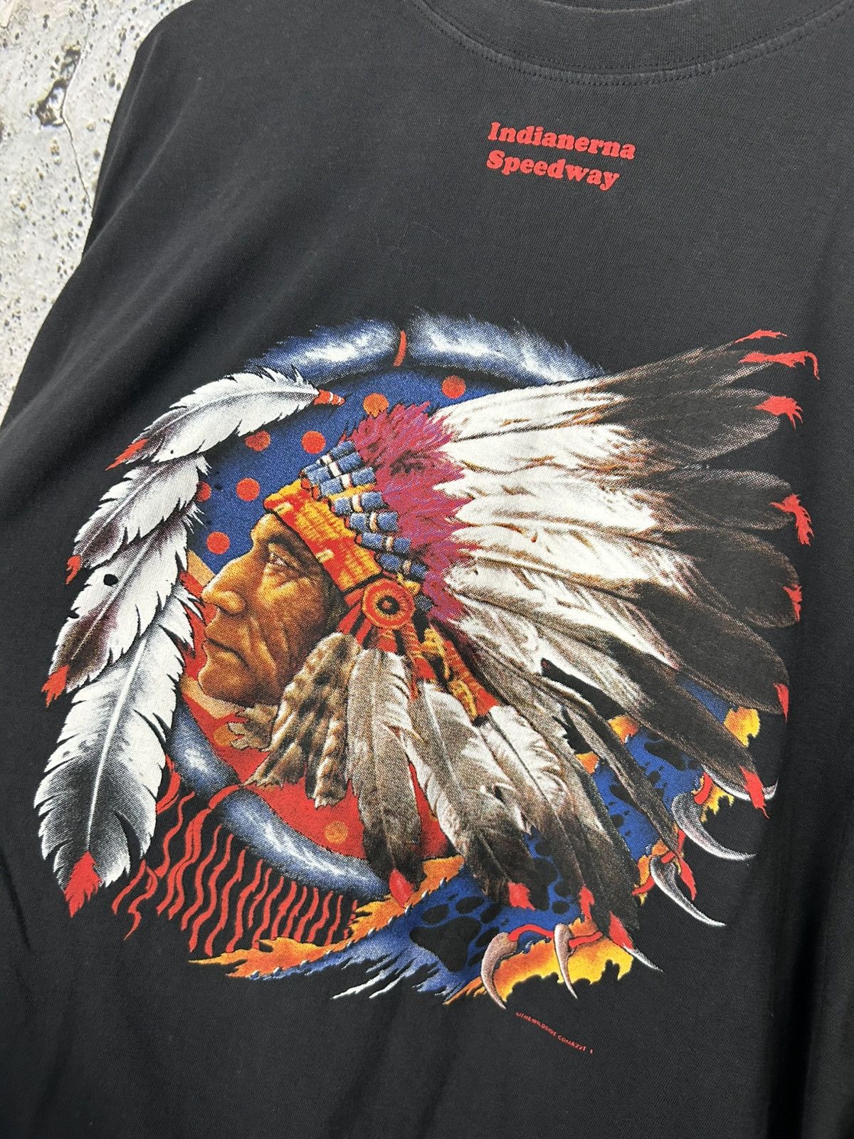 Vintage Vintage Indianerna Speedway 90s Graphic Tee Archive Size US XL / EU 56 / 4 - 4 Thumbnail