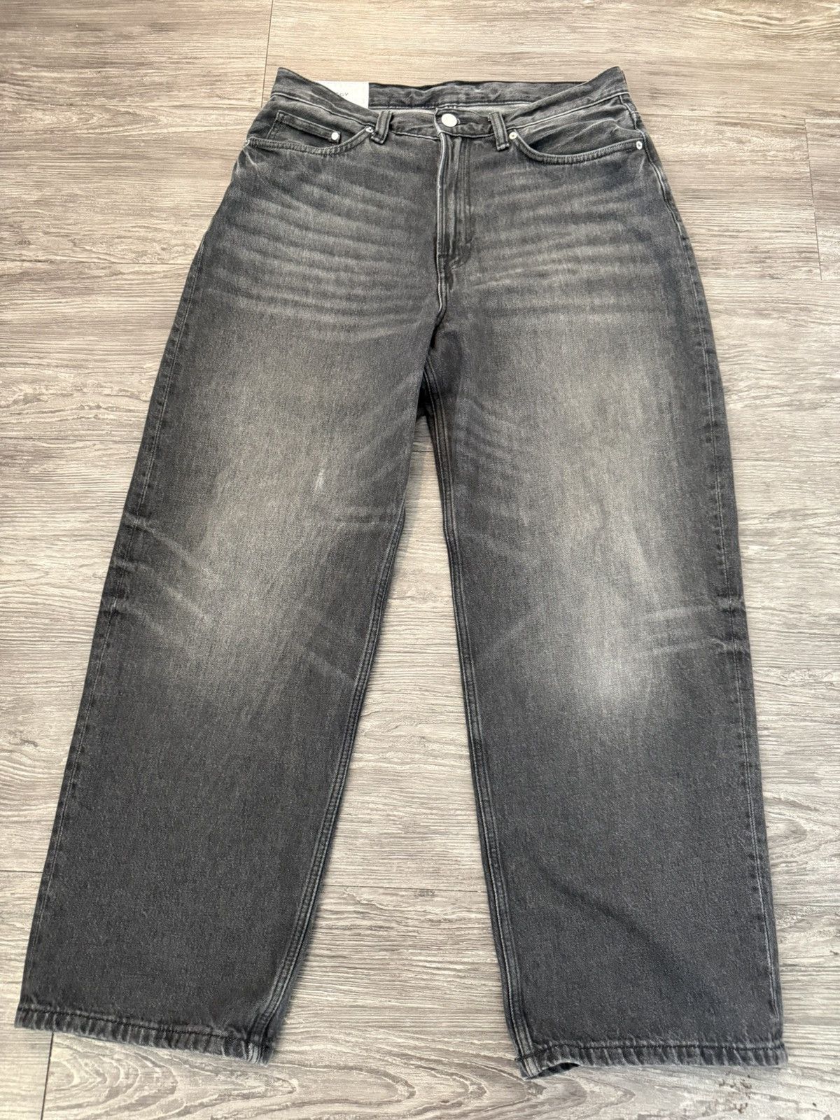 H&M Black/Gray Baggy Zara Jeans Size US 32 / EU 48 - 1 Thumbnail