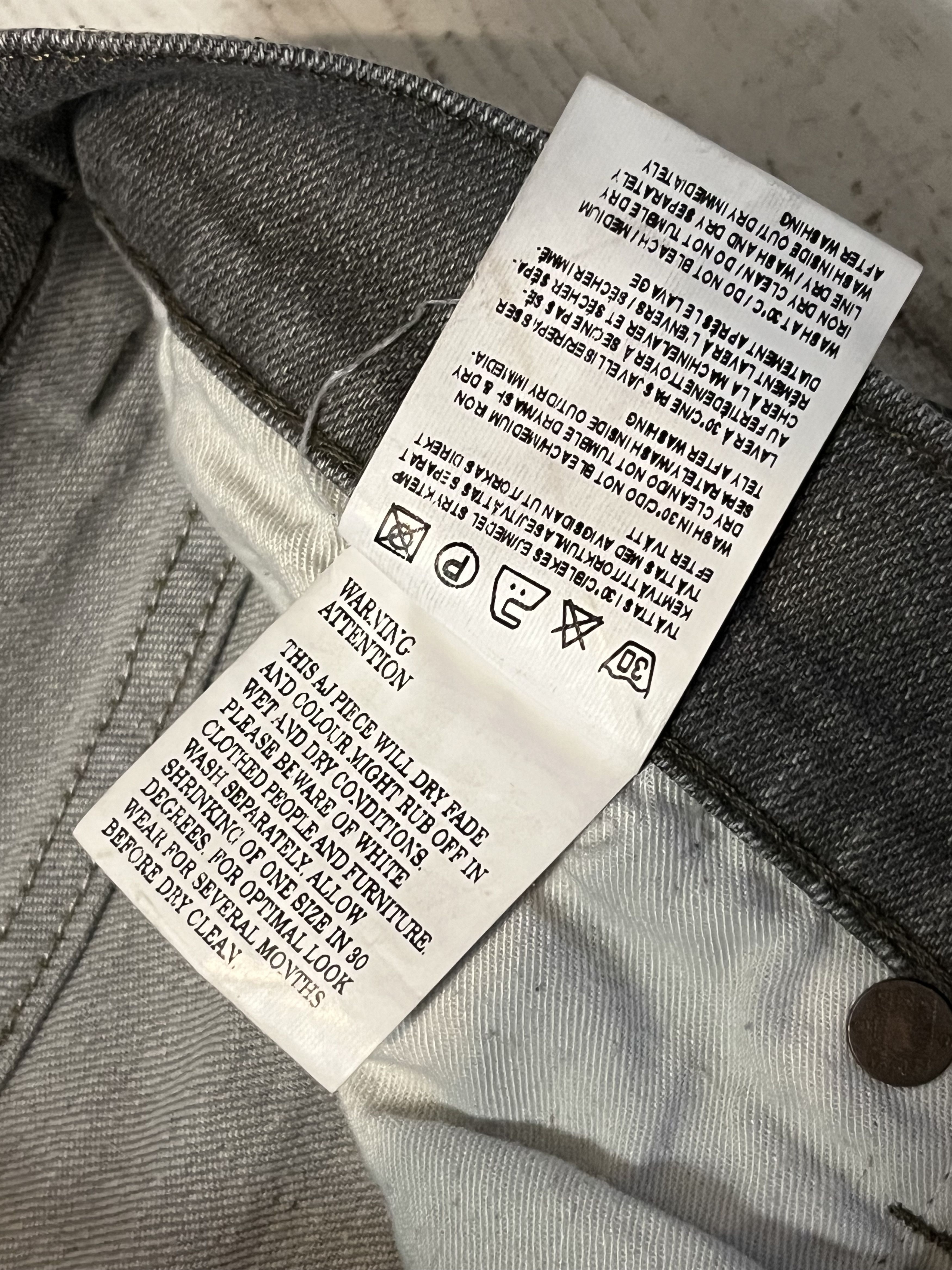 Acne Studios Acne Ace Nelson Khaki Slim Fit Denim Jeans Size US 28 / EU 44 - 6 Thumbnail