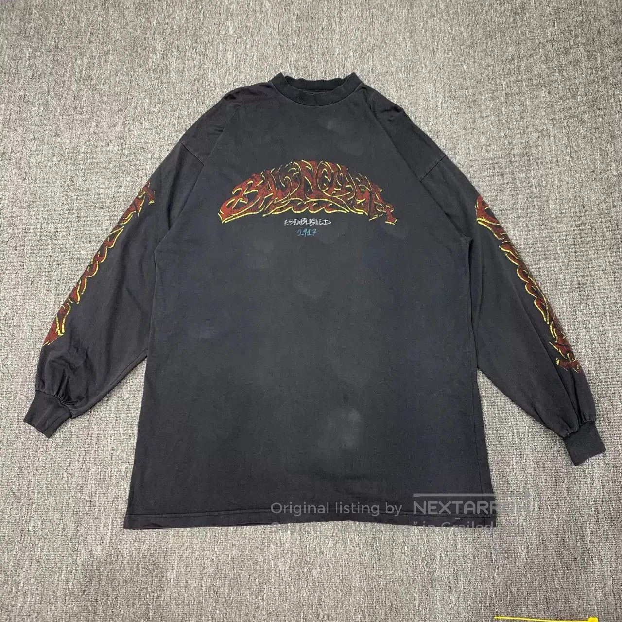 Balenciaga Balenciaga Flame Disaster Sweatshirt. Size US XS / EU 42 / 0 - 1 Thumbnail