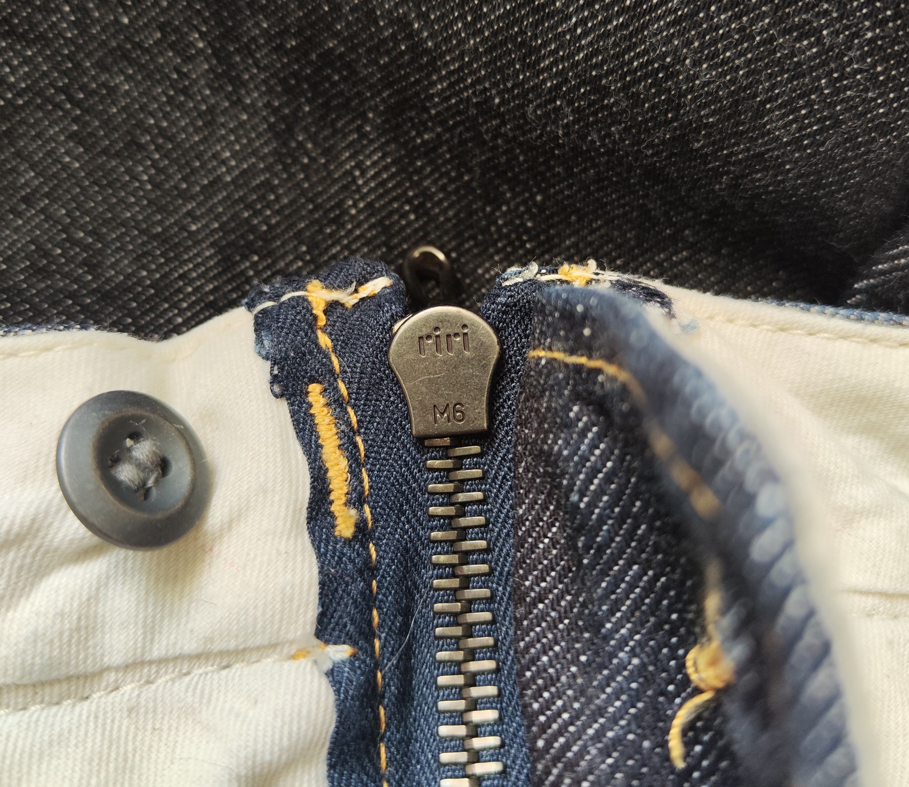 Kazuyuki Kumagai Attachment KP22 front zip denim pants.Like Yohji Yamamoto or Julius Size US 32 / EU 48 - 6 Thumbnail