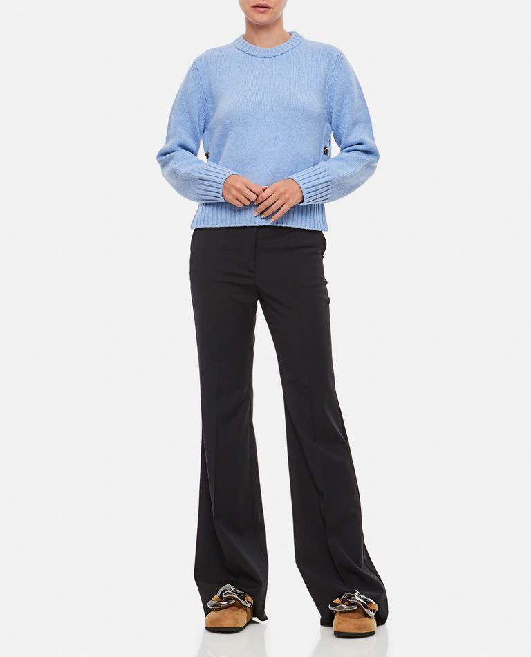 Bottega Veneta o1y0725 Crewneck Sweater in Sky Blue Size S / US 4 / IT 40 - 4 Thumbnail